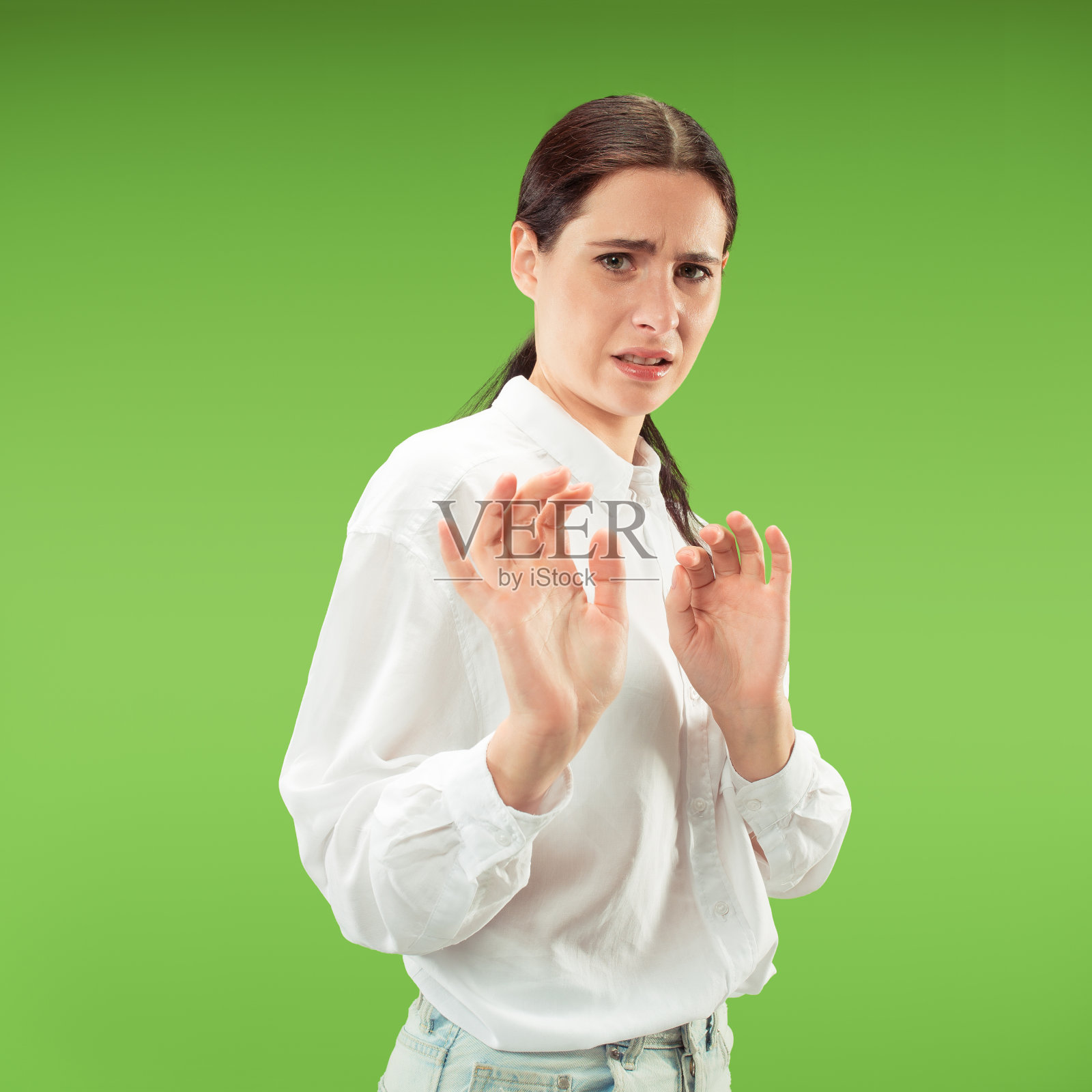 拒绝、拒绝、怀疑概念。照片摄影图片