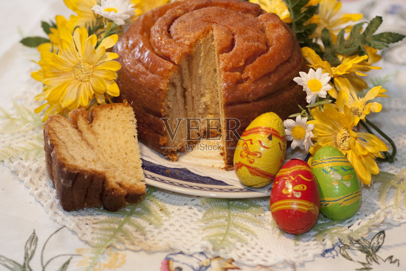 传统的“folar”蛋糕照片摄影图片