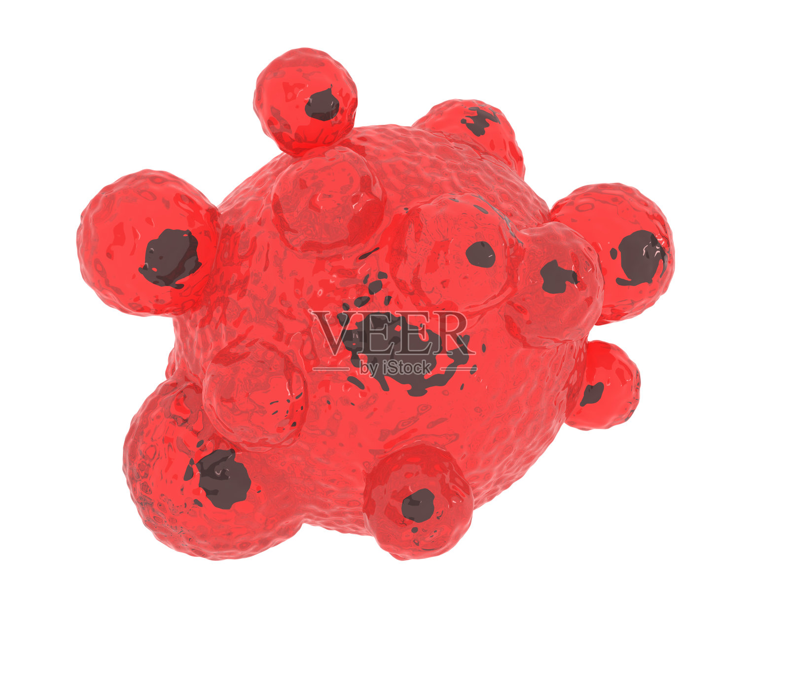 病毒、细菌、微生物医学解剖概念分离物插画图片素材