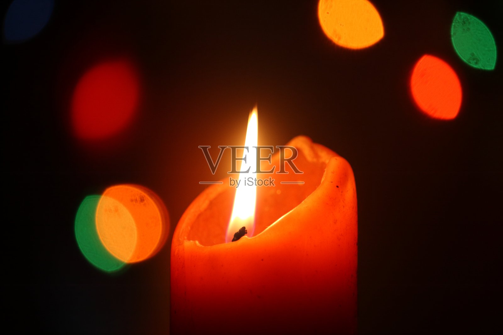 圣诞烛光照片摄影图片