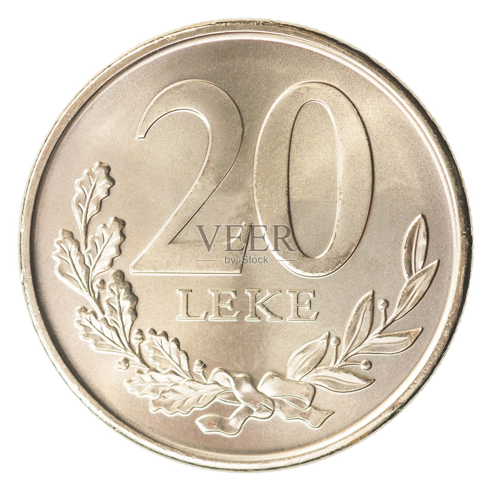 硬币阿尔巴尼亚列克照片摄影图片