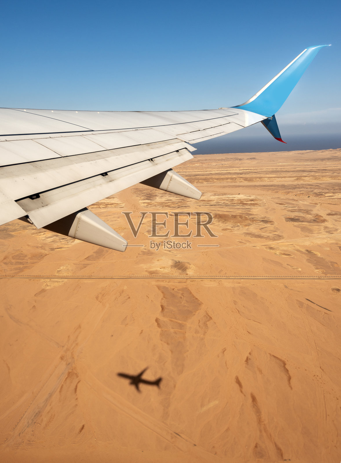 撒哈拉沙漠（埃及非洲）的鸟瞰图照片摄影图片