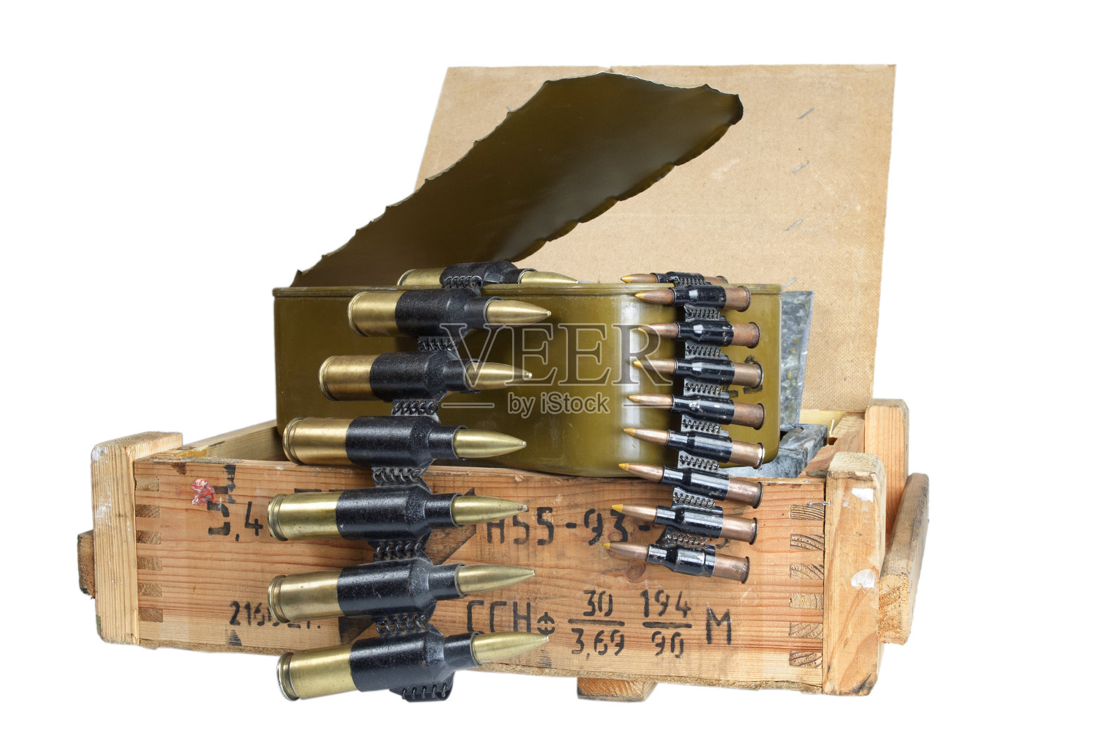 带弹药带的军用箱照片摄影图片