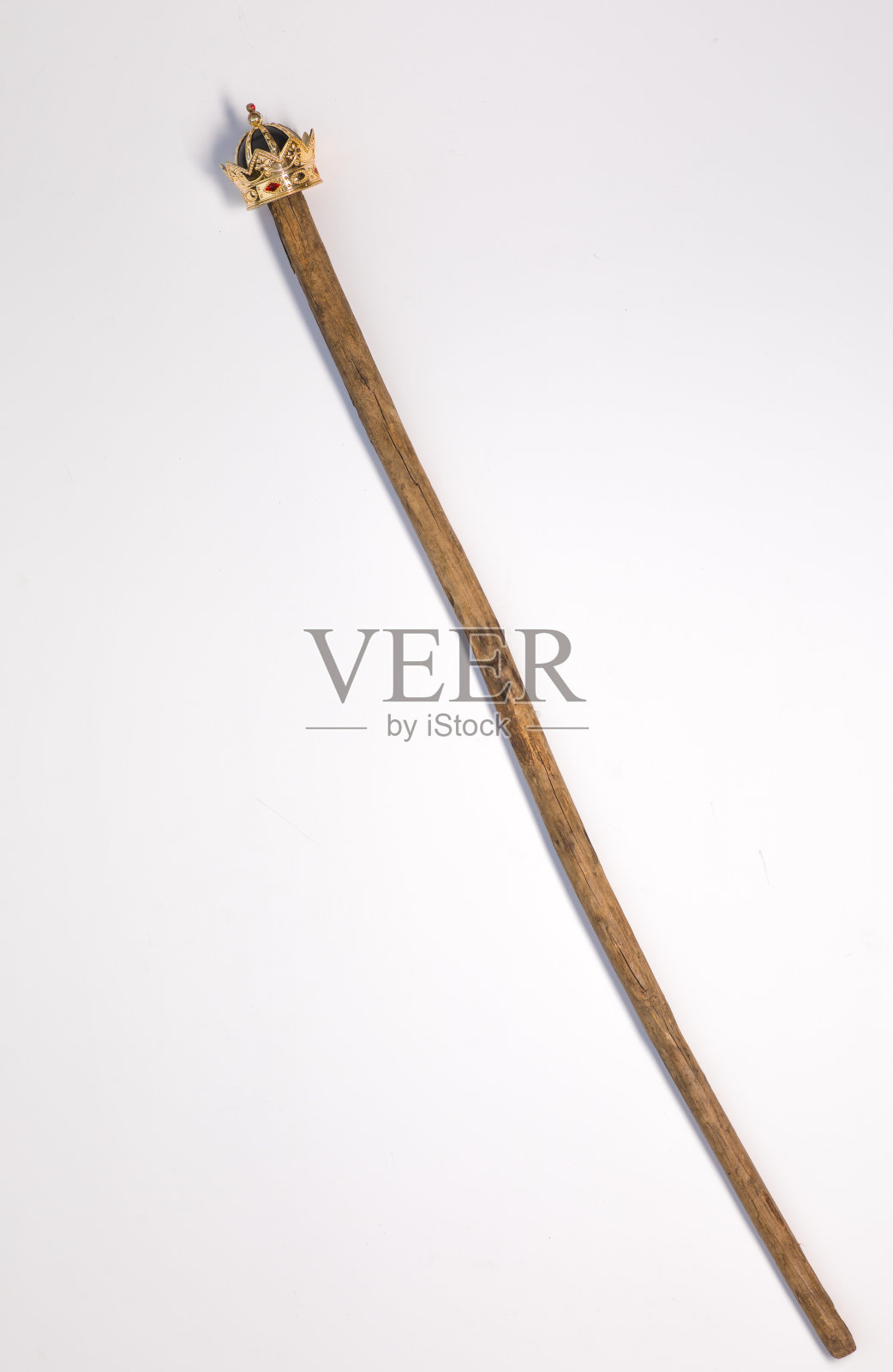 白色背景上的魔法杖照片摄影图片