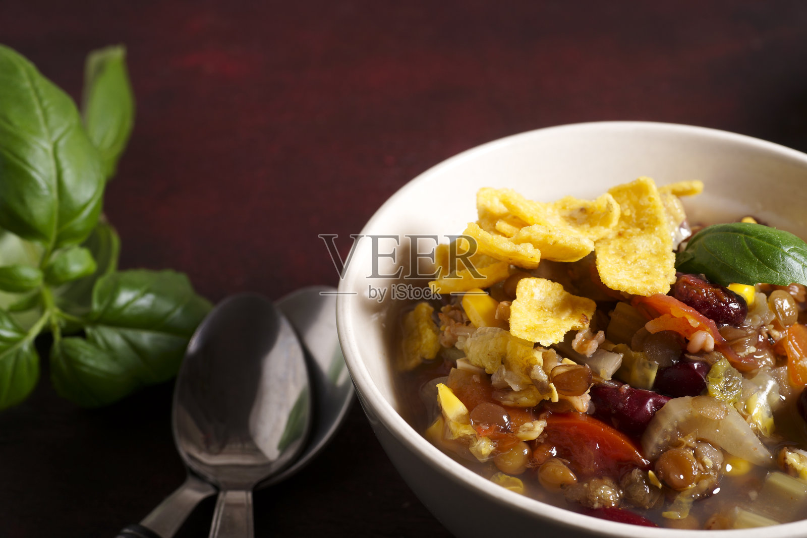 墨西哥辣素汤照片摄影图片