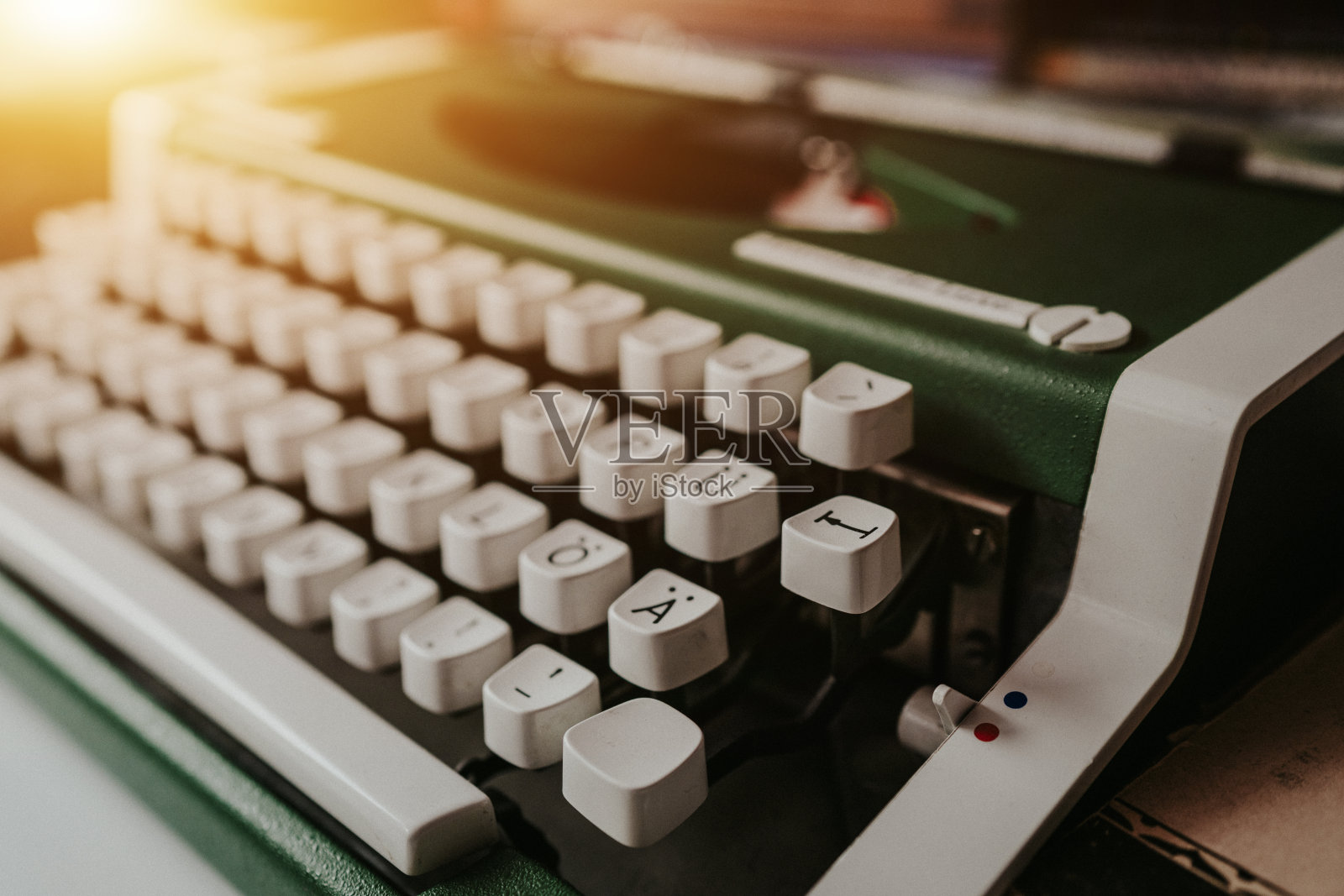 旧打字机的细节照片摄影图片