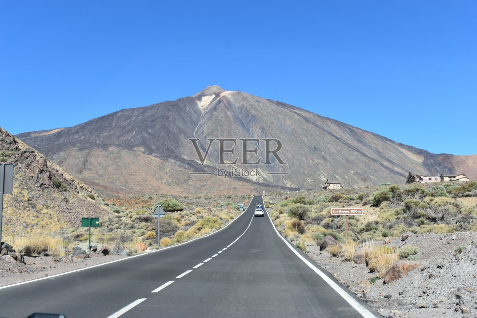 欧洲特内里费岛著名火山泰德火山的街道照片摄影图片