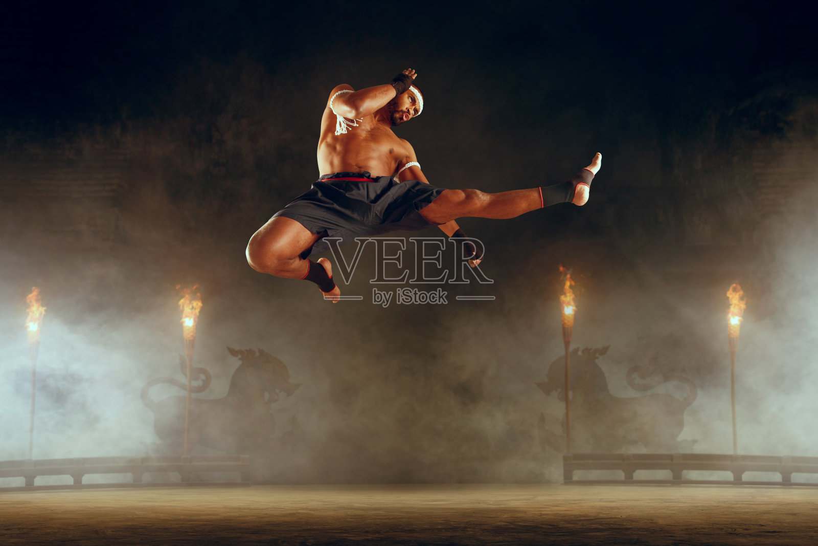 泰拳，泰拳拳手照片摄影图片