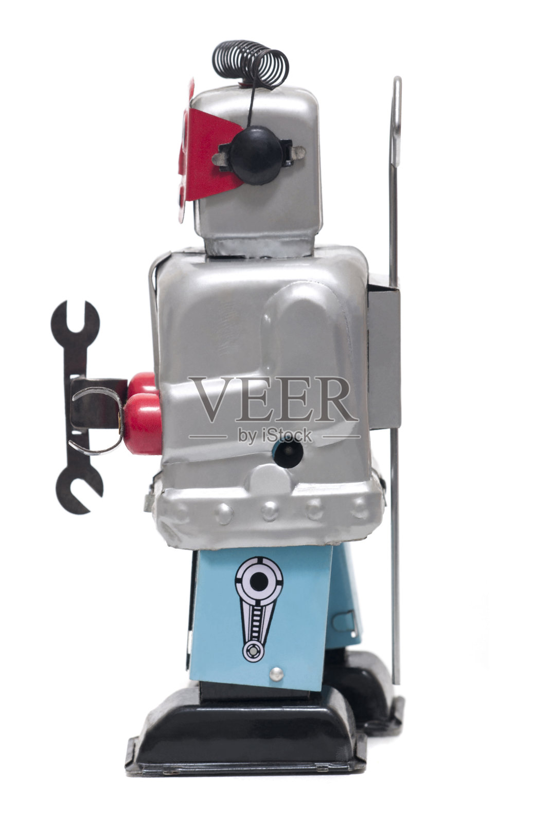 锡玩具机器人照片摄影图片