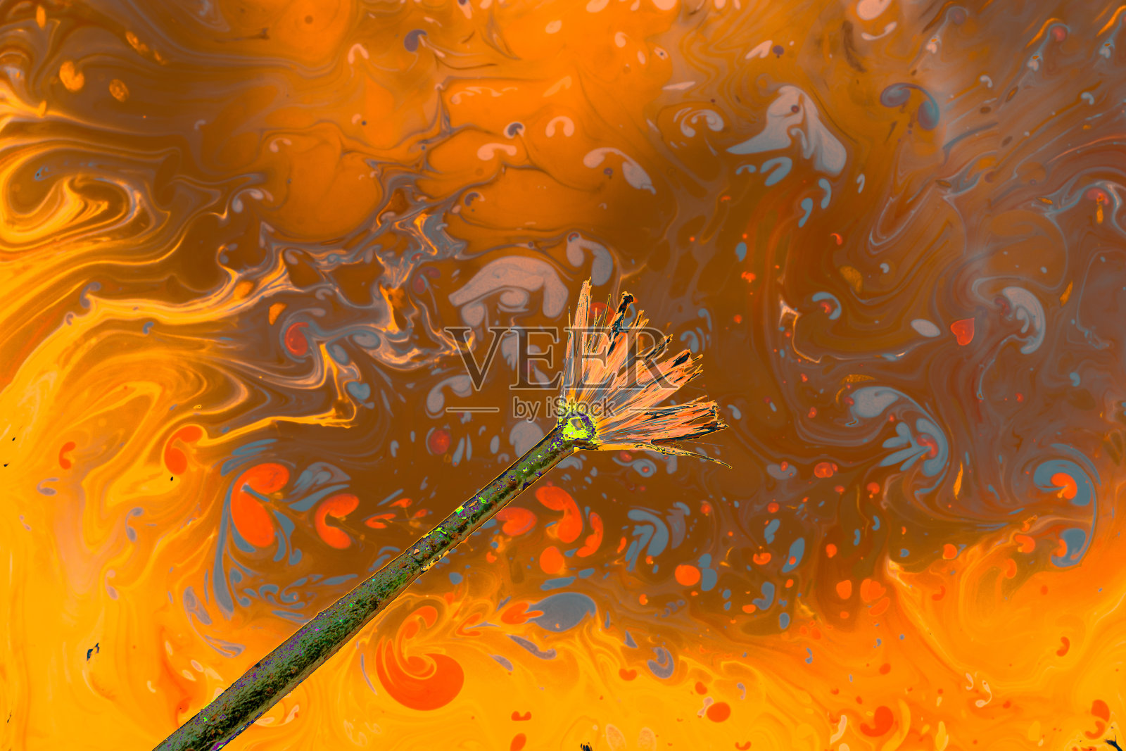 抽象的垃圾艺术背景纹理与彩色的油漆飞溅照片摄影图片