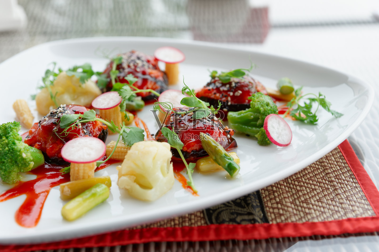 亚洲菜式开胃菜照片摄影图片