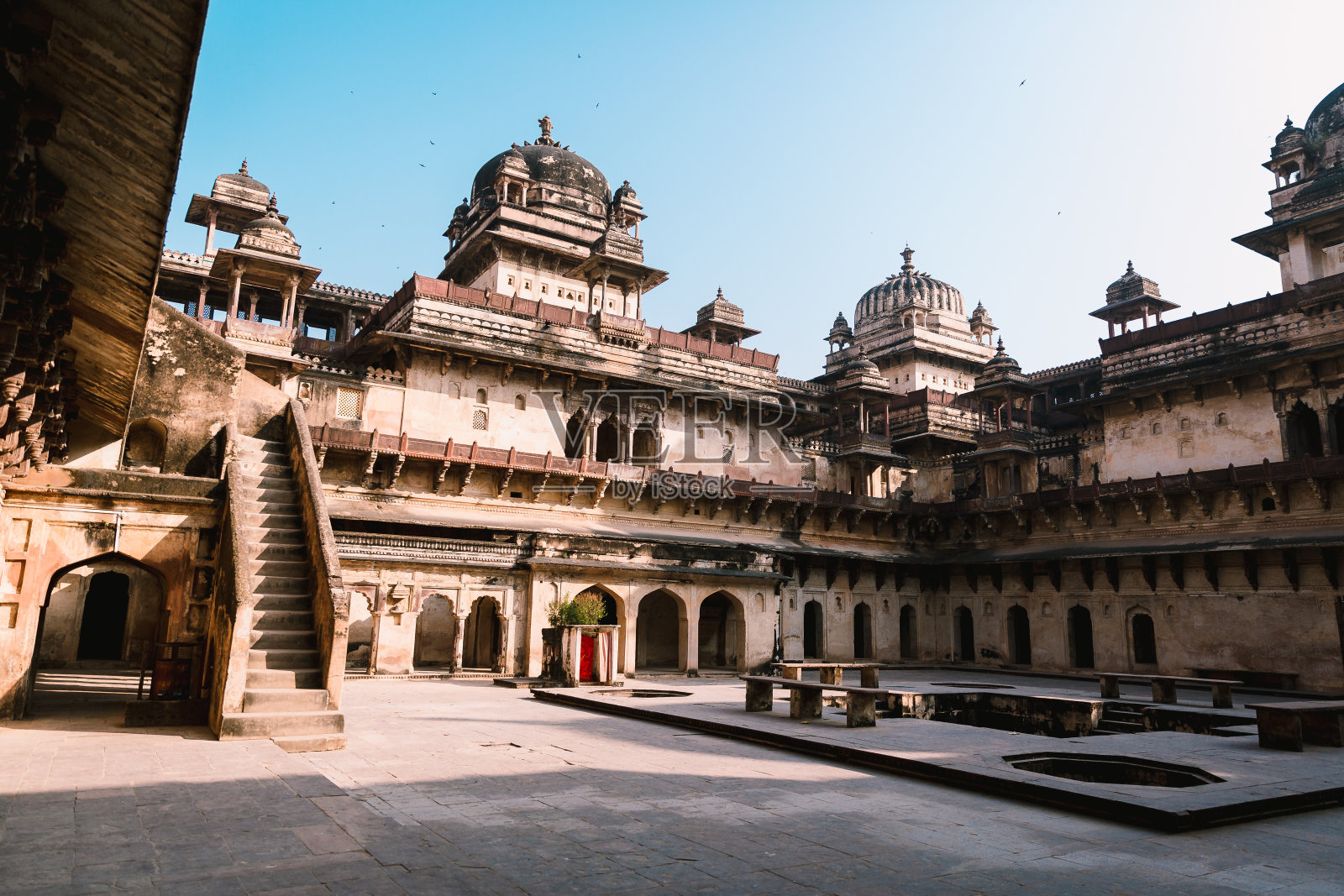 印度中央邦奥查照片摄影图片