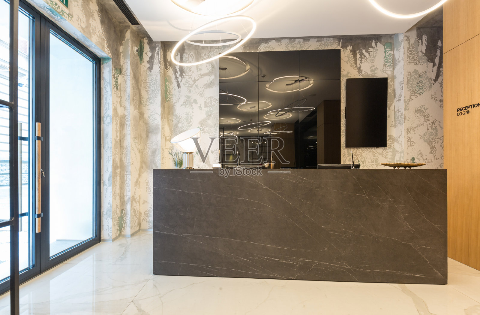 酒店入口，接待区照片摄影图片