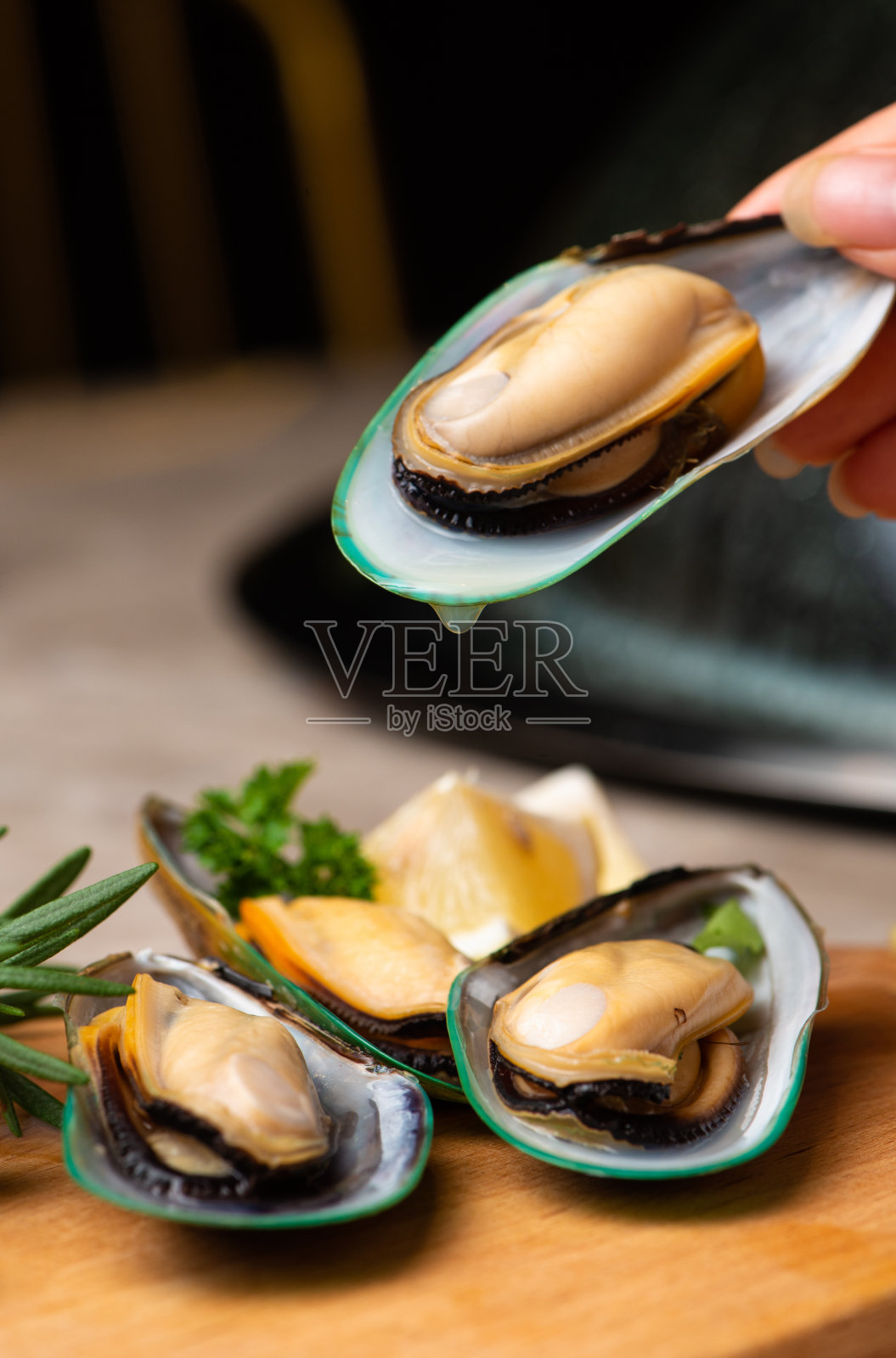 新鲜的蛤蜊照片摄影图片