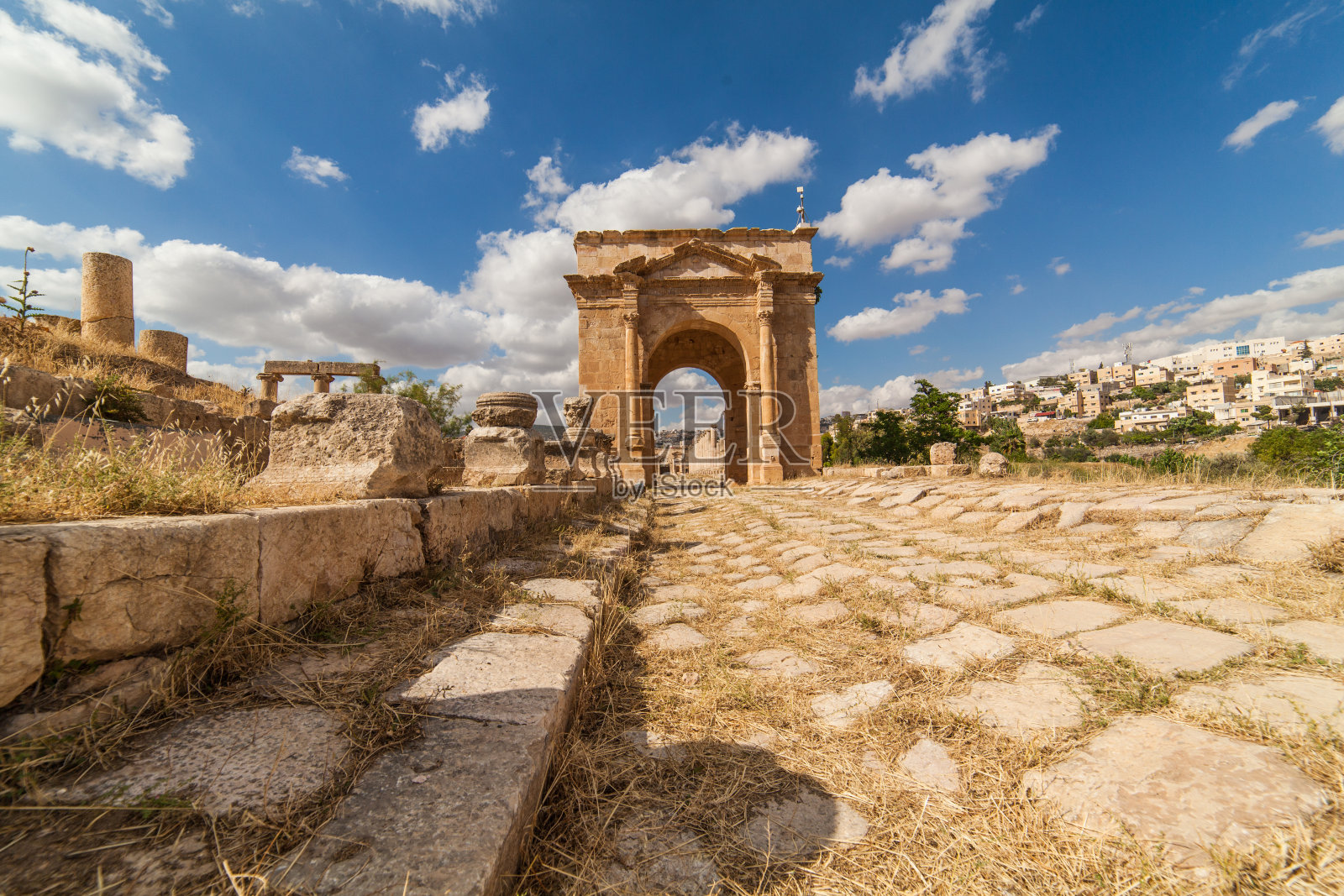 约旦杰拉什古城照片摄影图片
