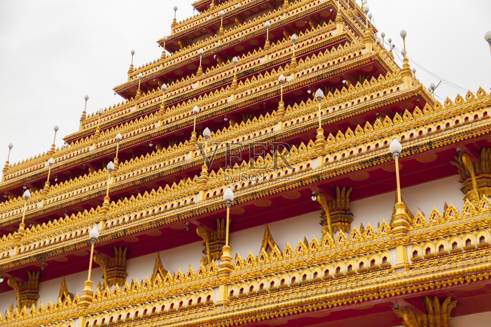 泰国孔敬的农旺寺。照片摄影图片