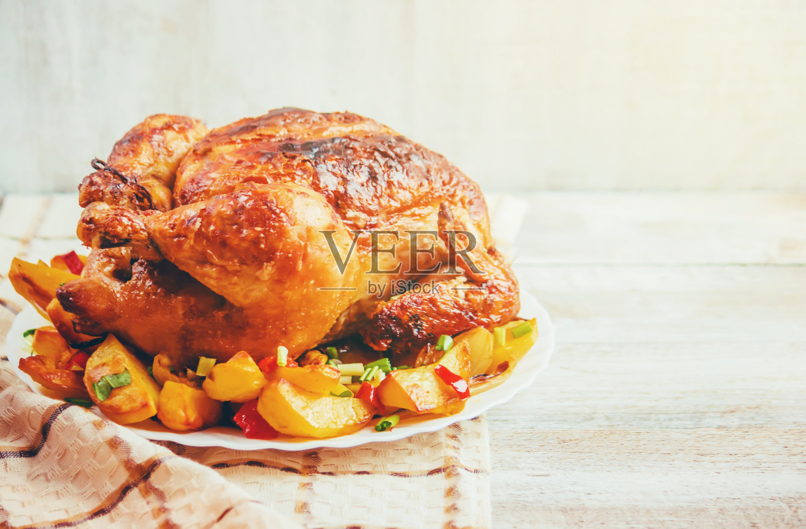 炸鸡。感恩节。选择焦点食物肉类照片摄影图片