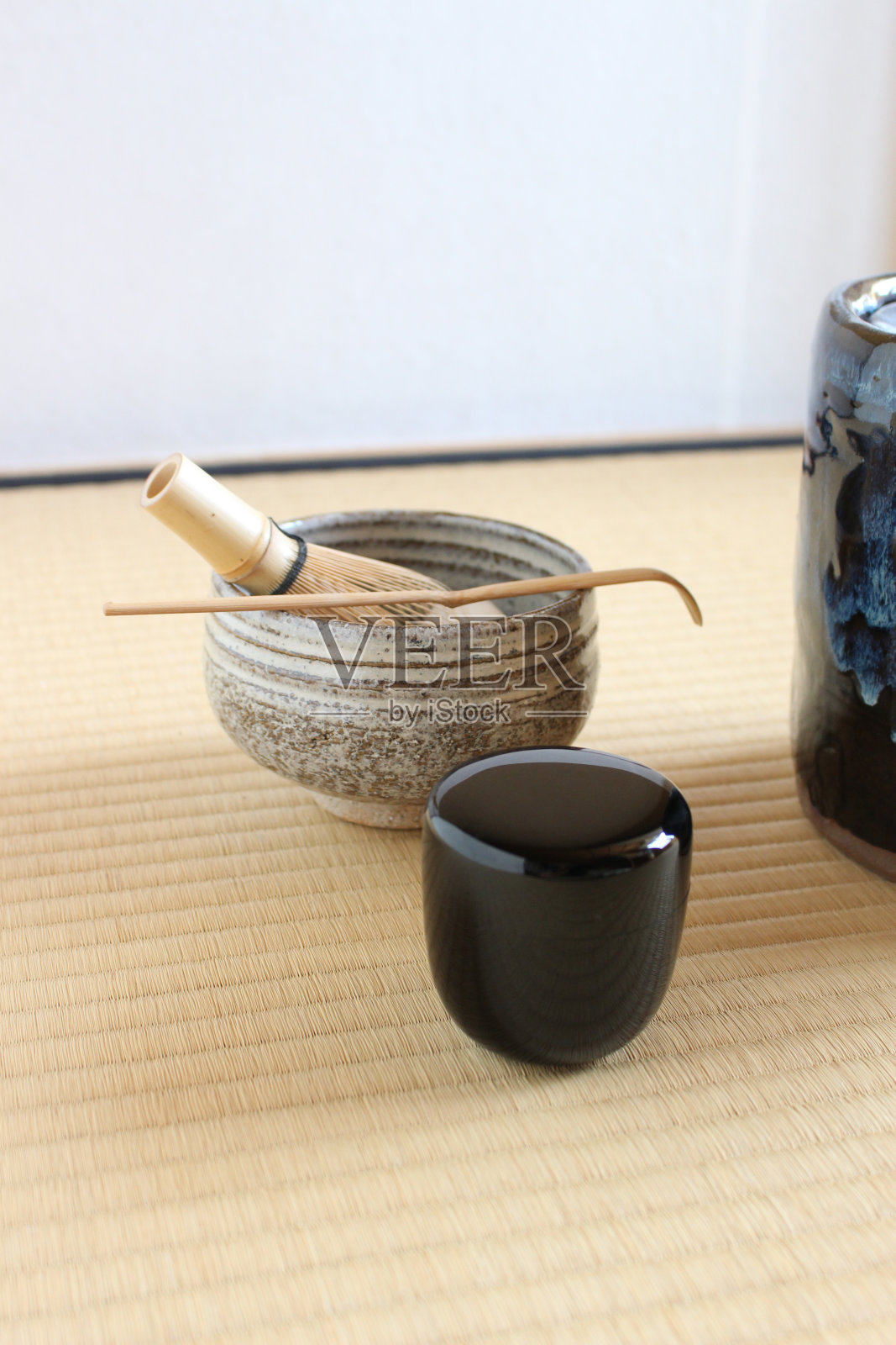 日本茶道用具照片摄影图片