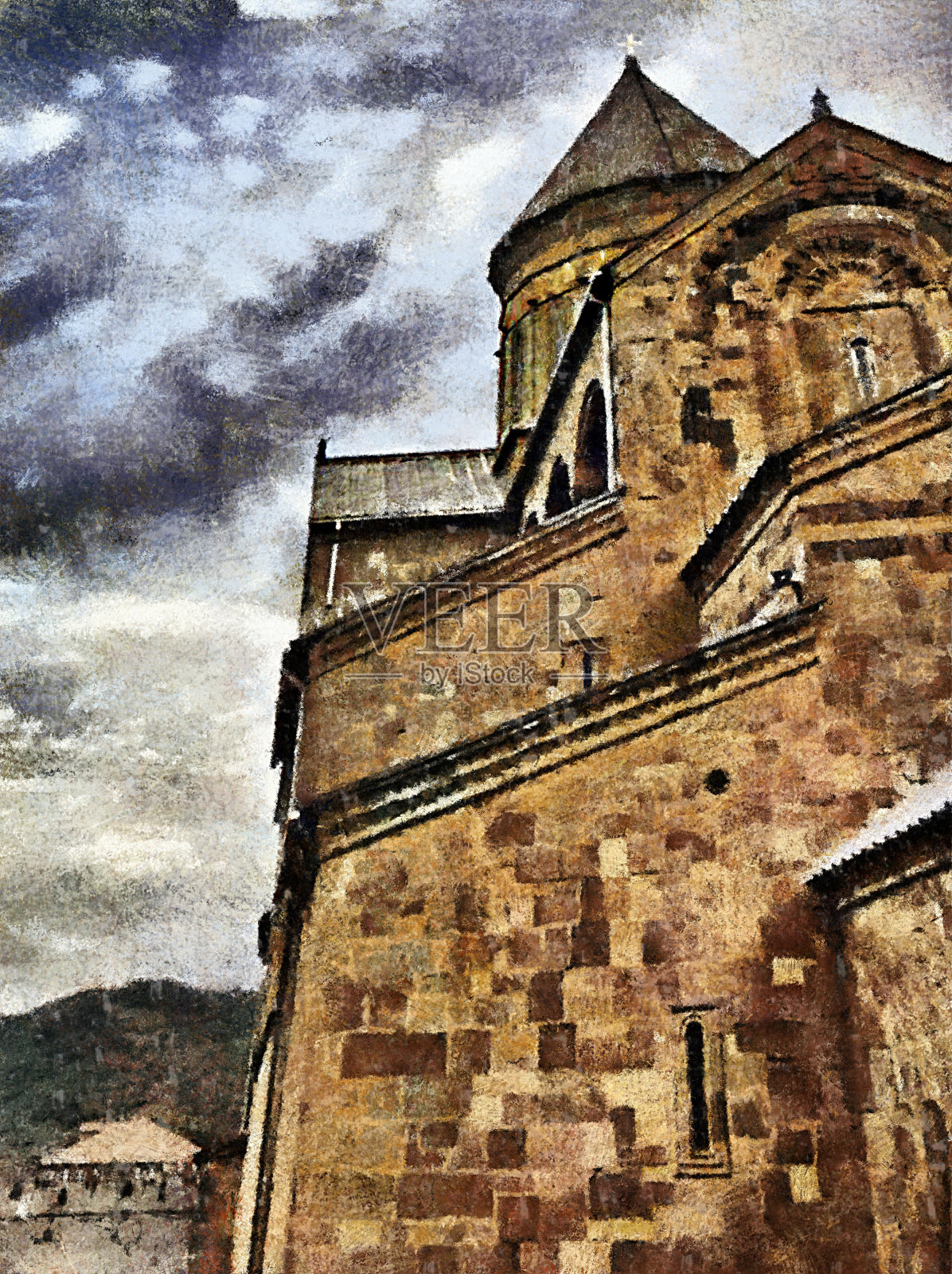 萨姆塔夫罗修道院照片摄影图片