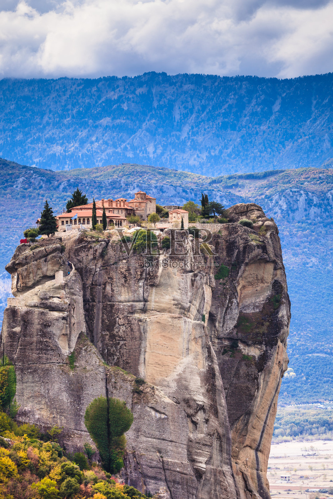 希腊迈特拉的三位一体修道院照片摄影图片