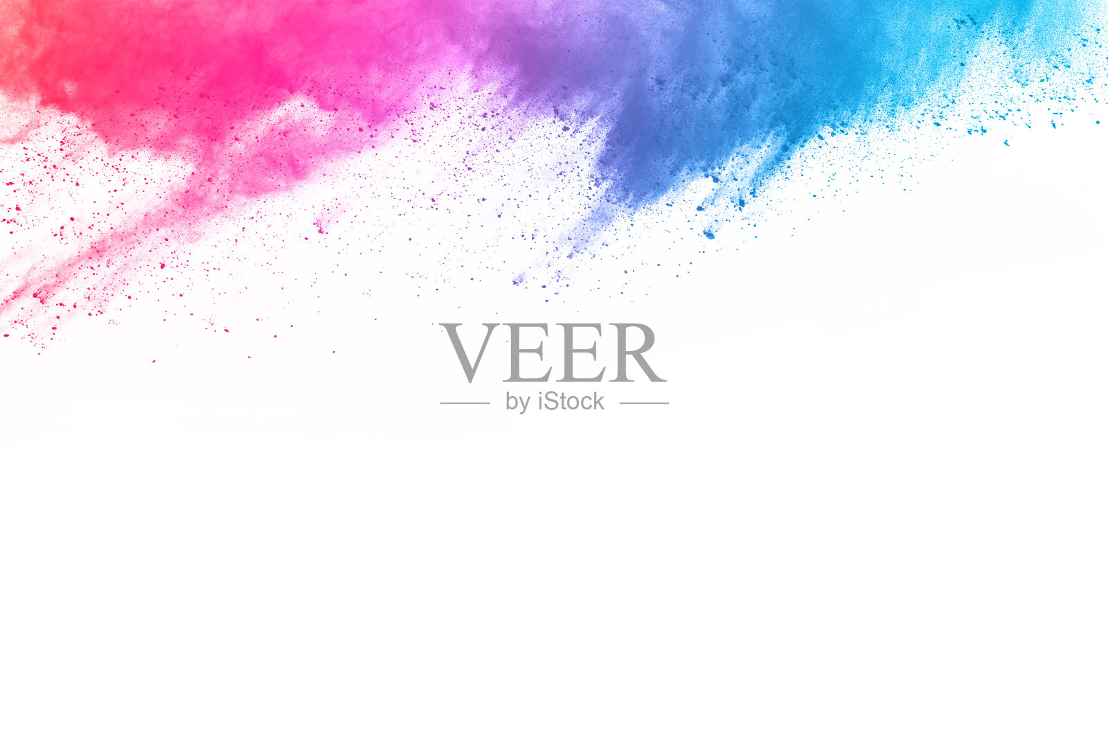 摘要粉末溅射背景。彩色粉末在白色背景上爆炸。彩色的云。色彩斑斓的粉尘爆炸。油漆胡里节。照片摄影图片