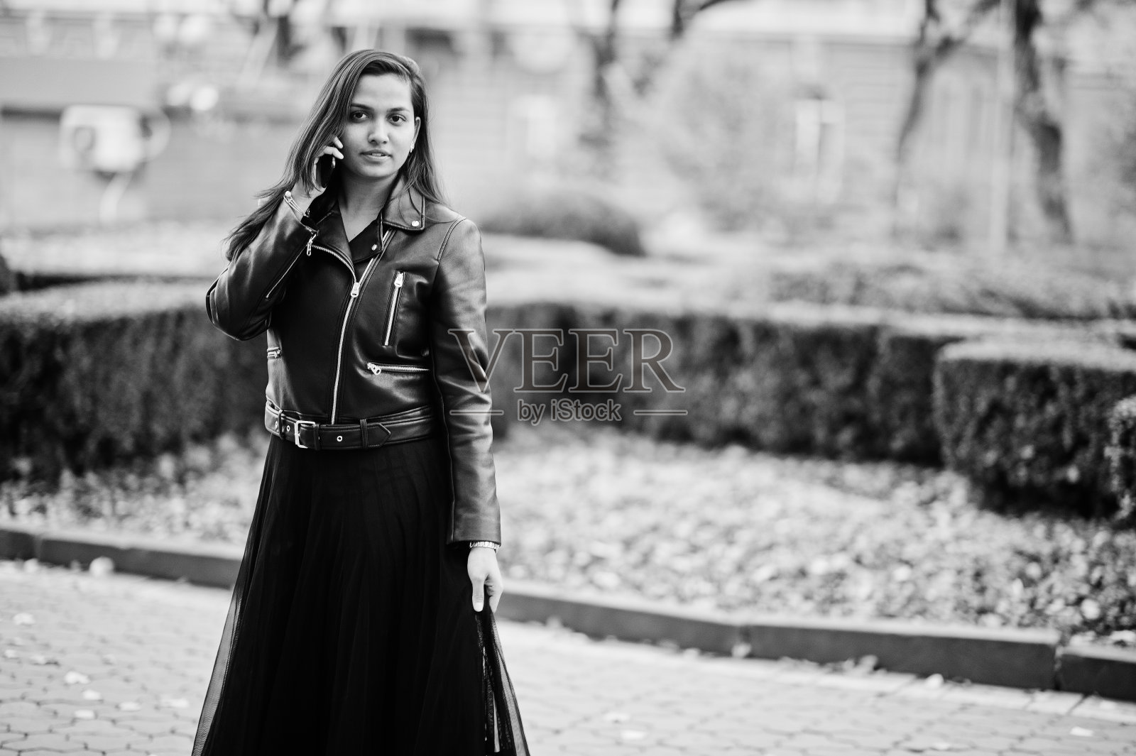 漂亮的印度女孩照片摄影图片