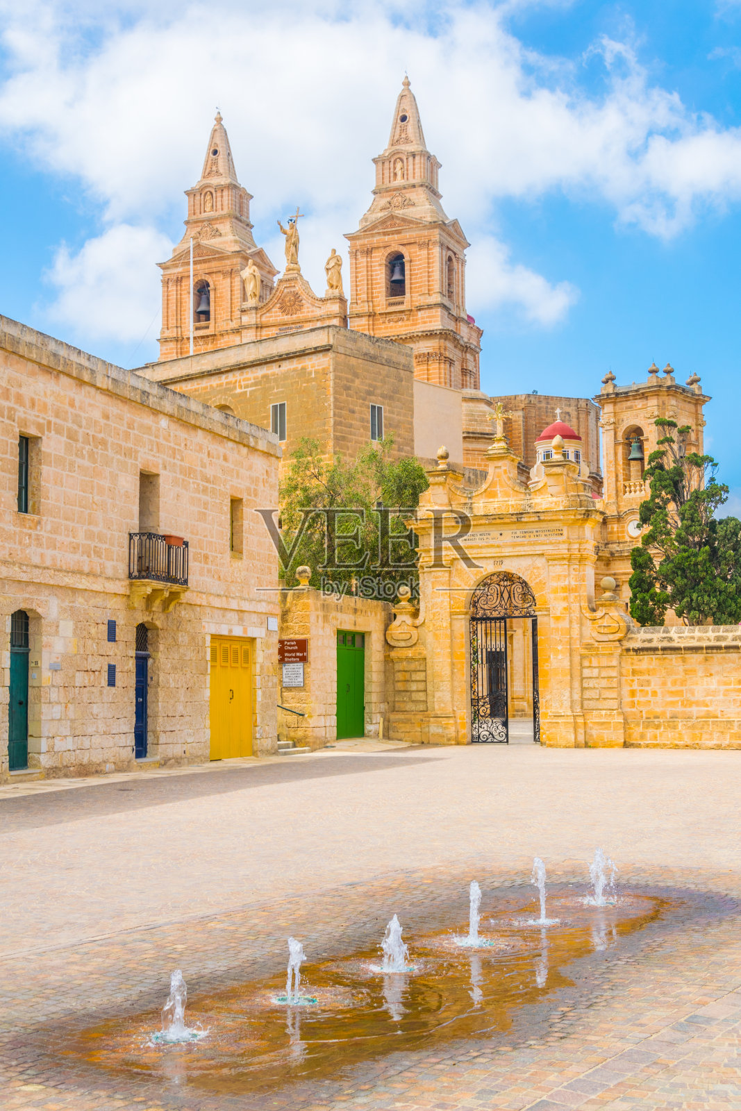 马耳他梅利哈教区教堂照片摄影图片