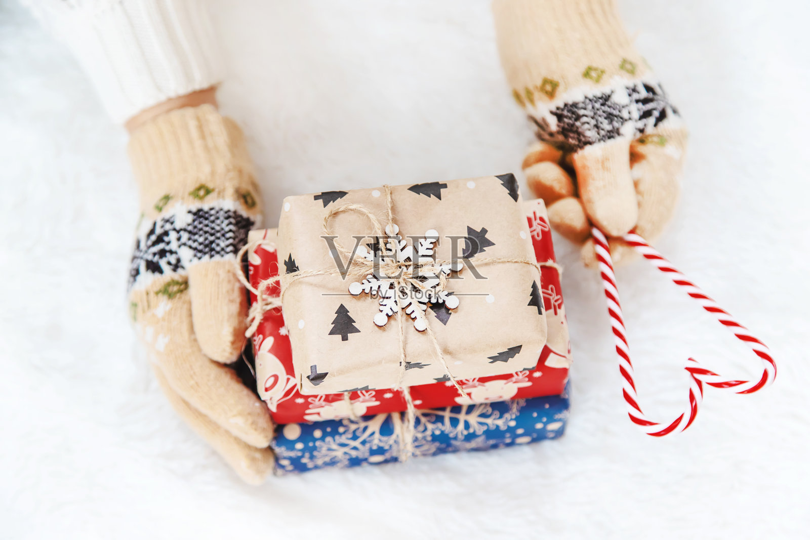 圣诞节的背景。新年快乐。有选择性的重点照片摄影图片