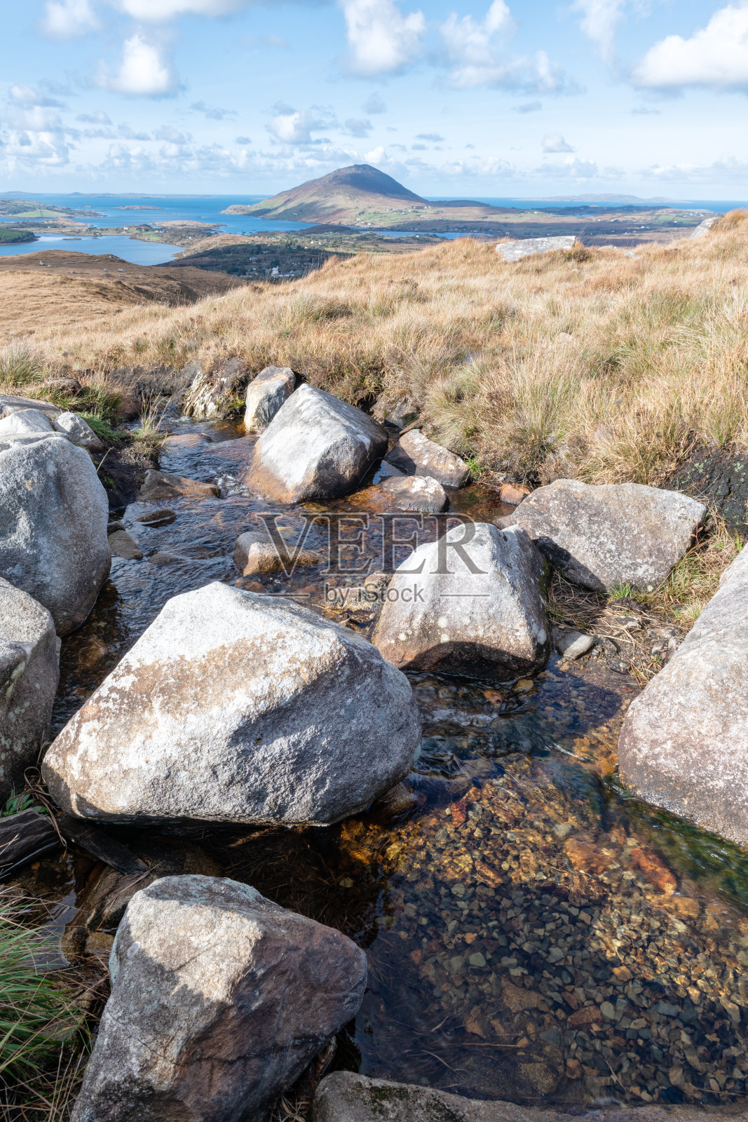 山溪，康内马拉国家公园，爱尔兰照片摄影图片