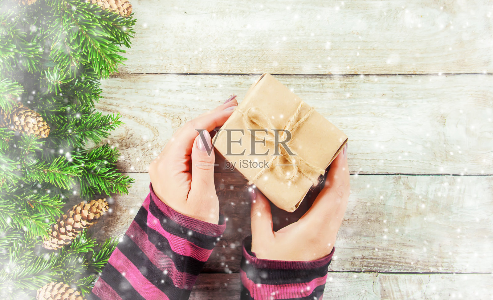 圣诞节的背景。新年快乐。有选择性的重点照片摄影图片