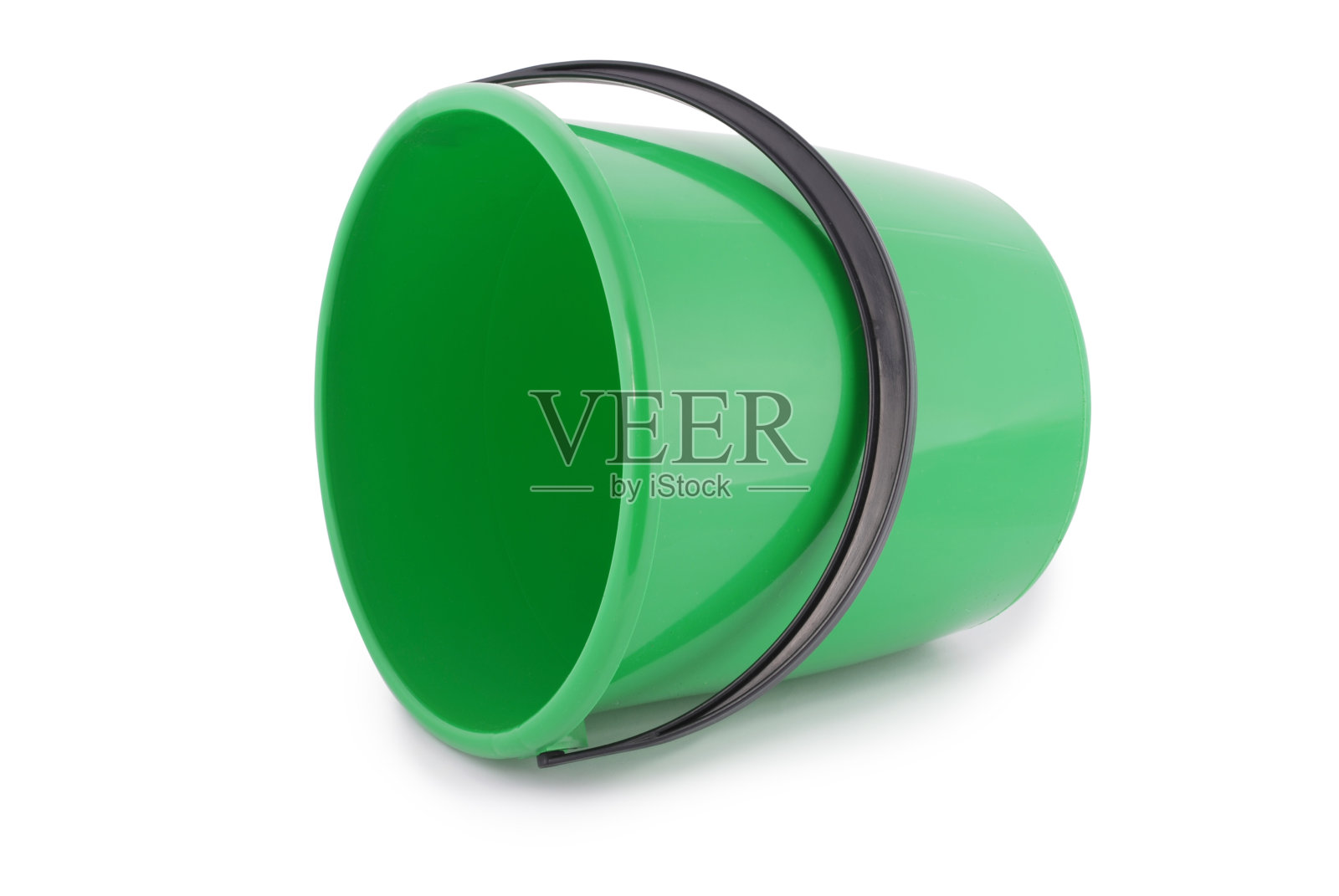 绿色塑料水桶照片摄影图片