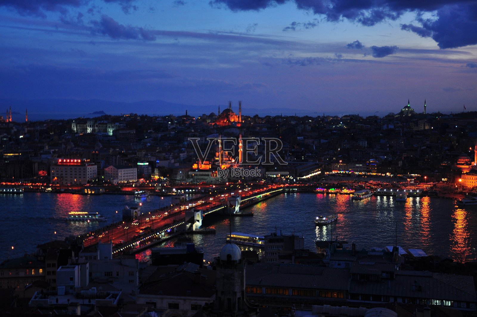 伊斯坦布尔鸟瞰图照片摄影图片