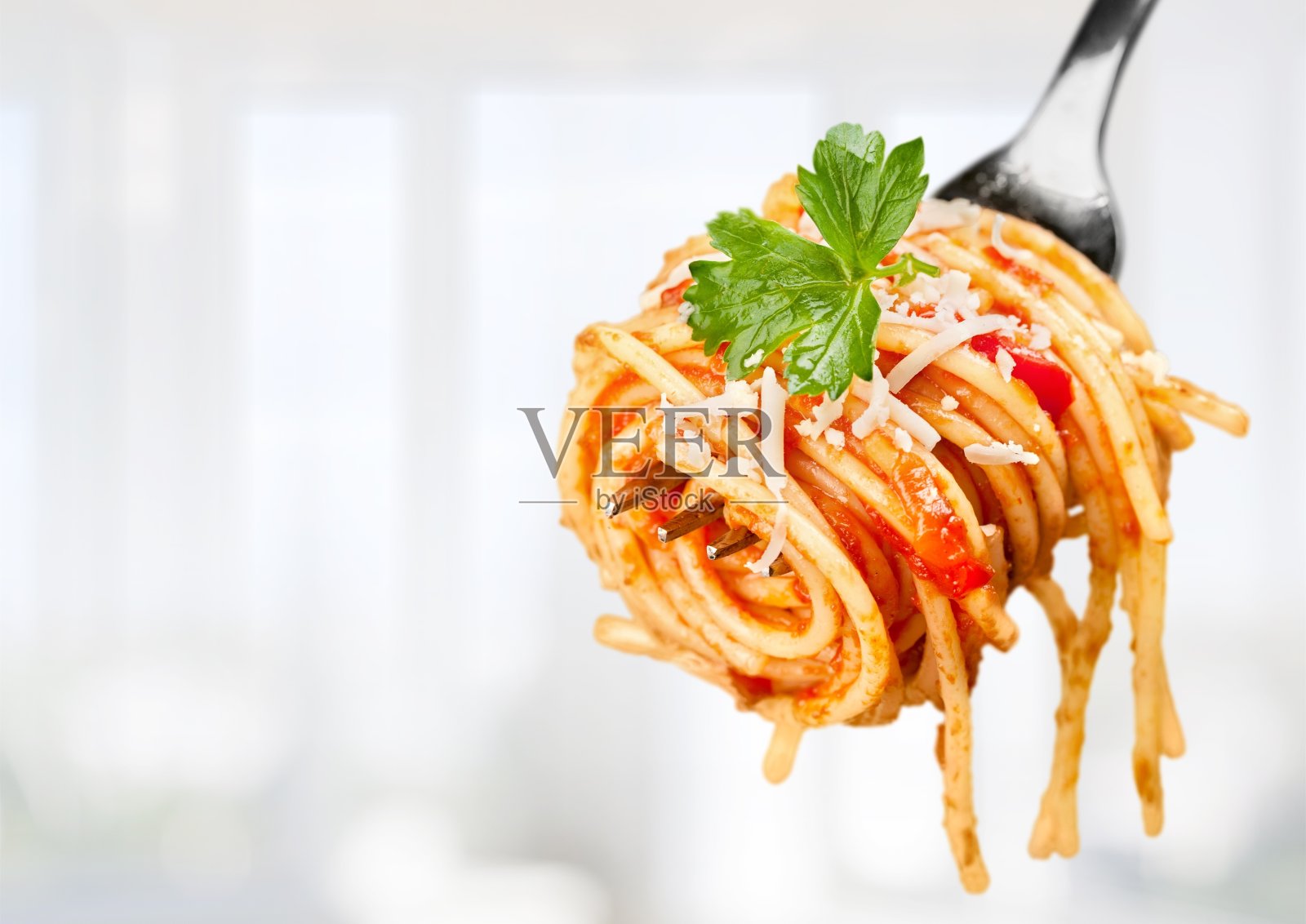 意大利面。照片摄影图片