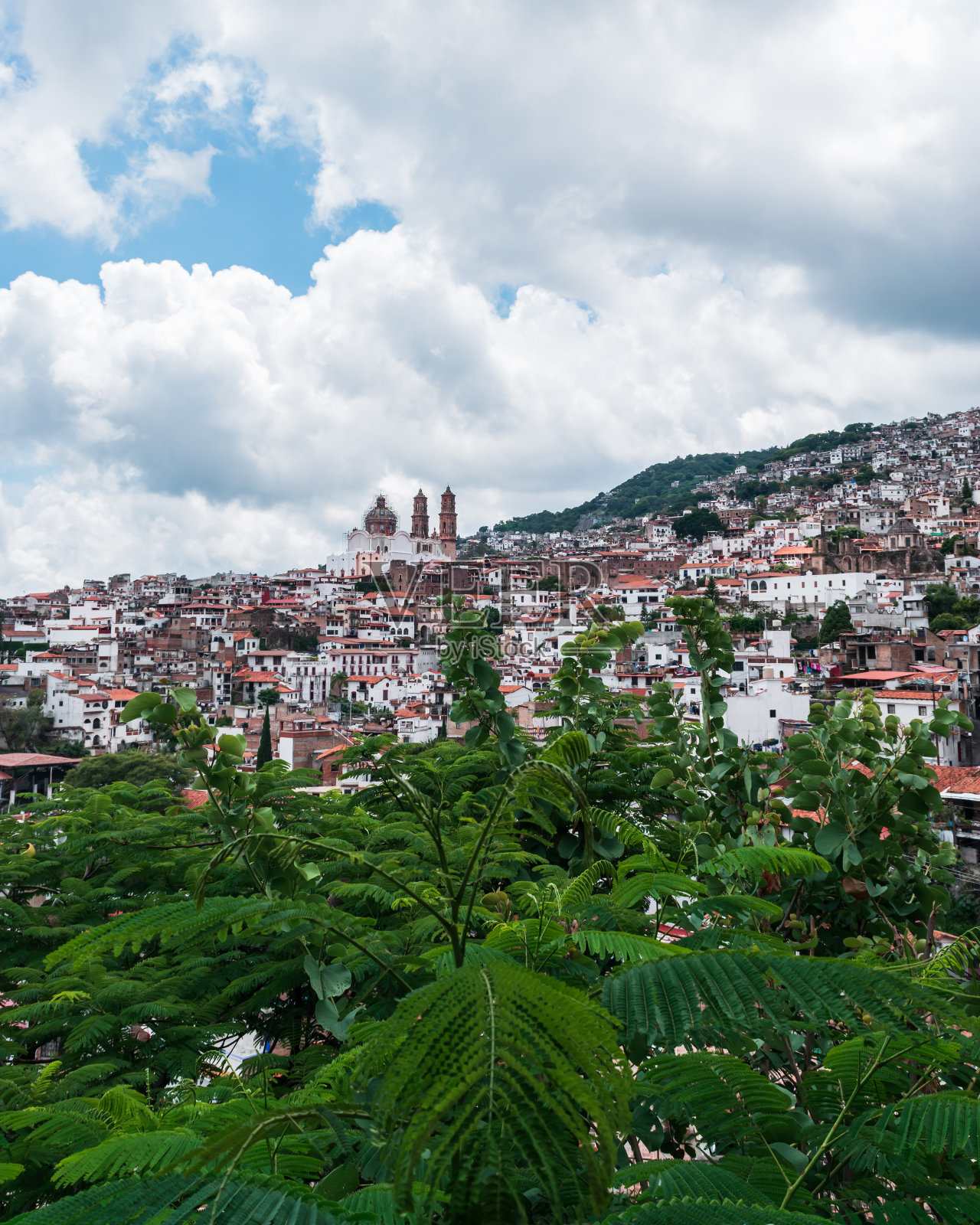 塔斯科全景，墨西哥照片摄影图片