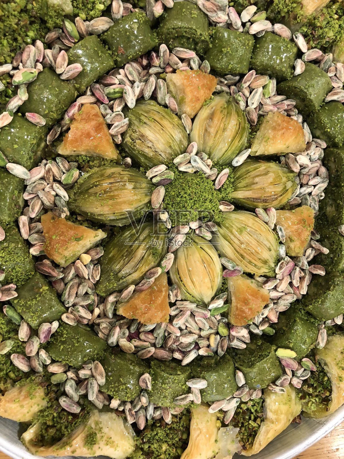 加济安泰普·巴克拉瓦与开心果照片摄影图片