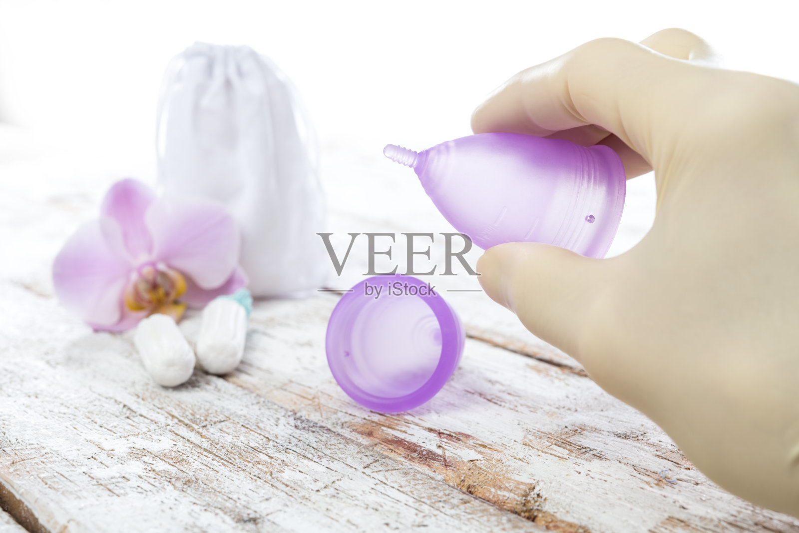 月经杯照片摄影图片