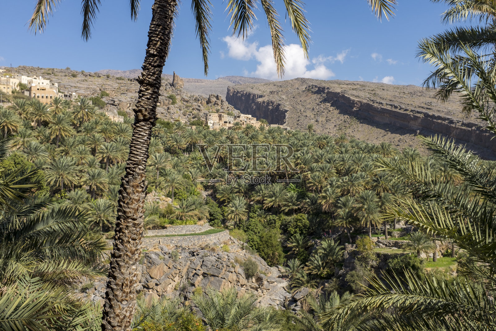 阿曼米斯法特阿布里耶恩村照片摄影图片