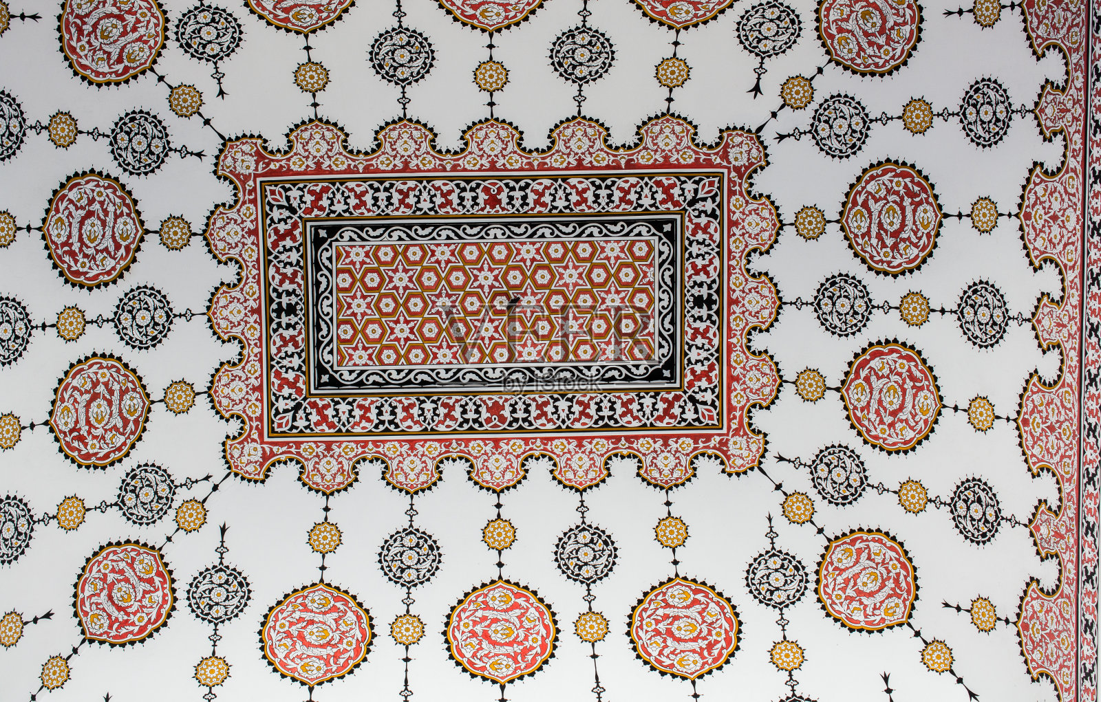 奥斯曼时代的花卉艺术图案照片摄影图片