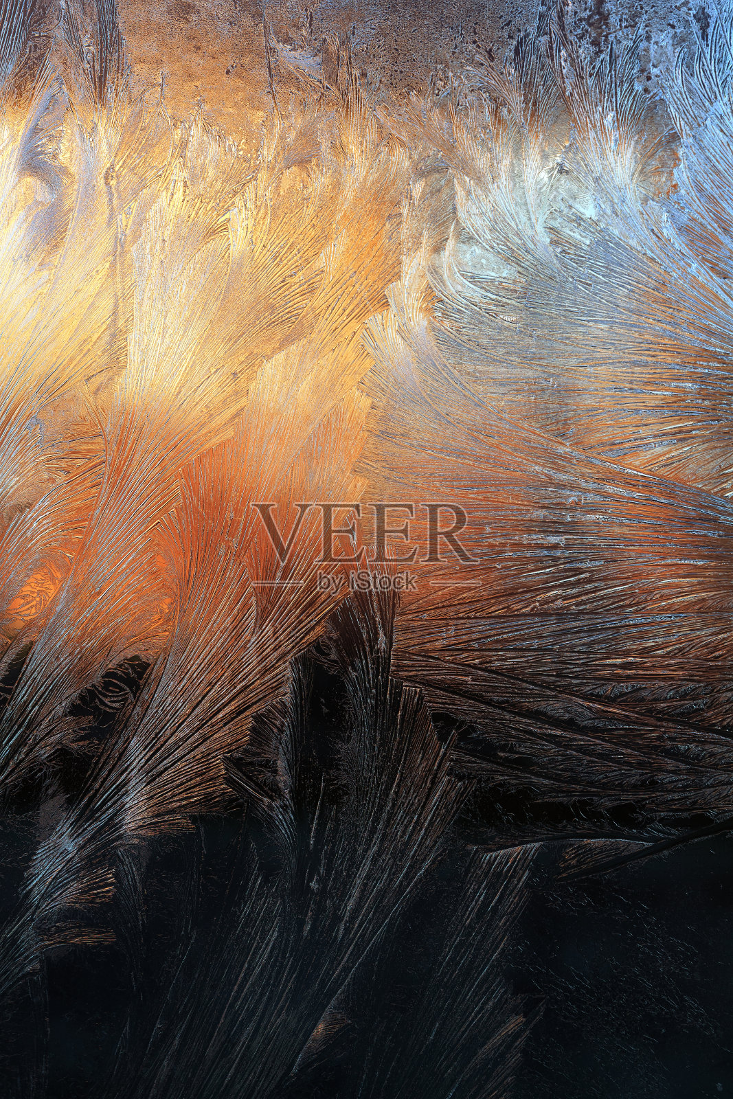 玻璃上有霜冻图案照片摄影图片