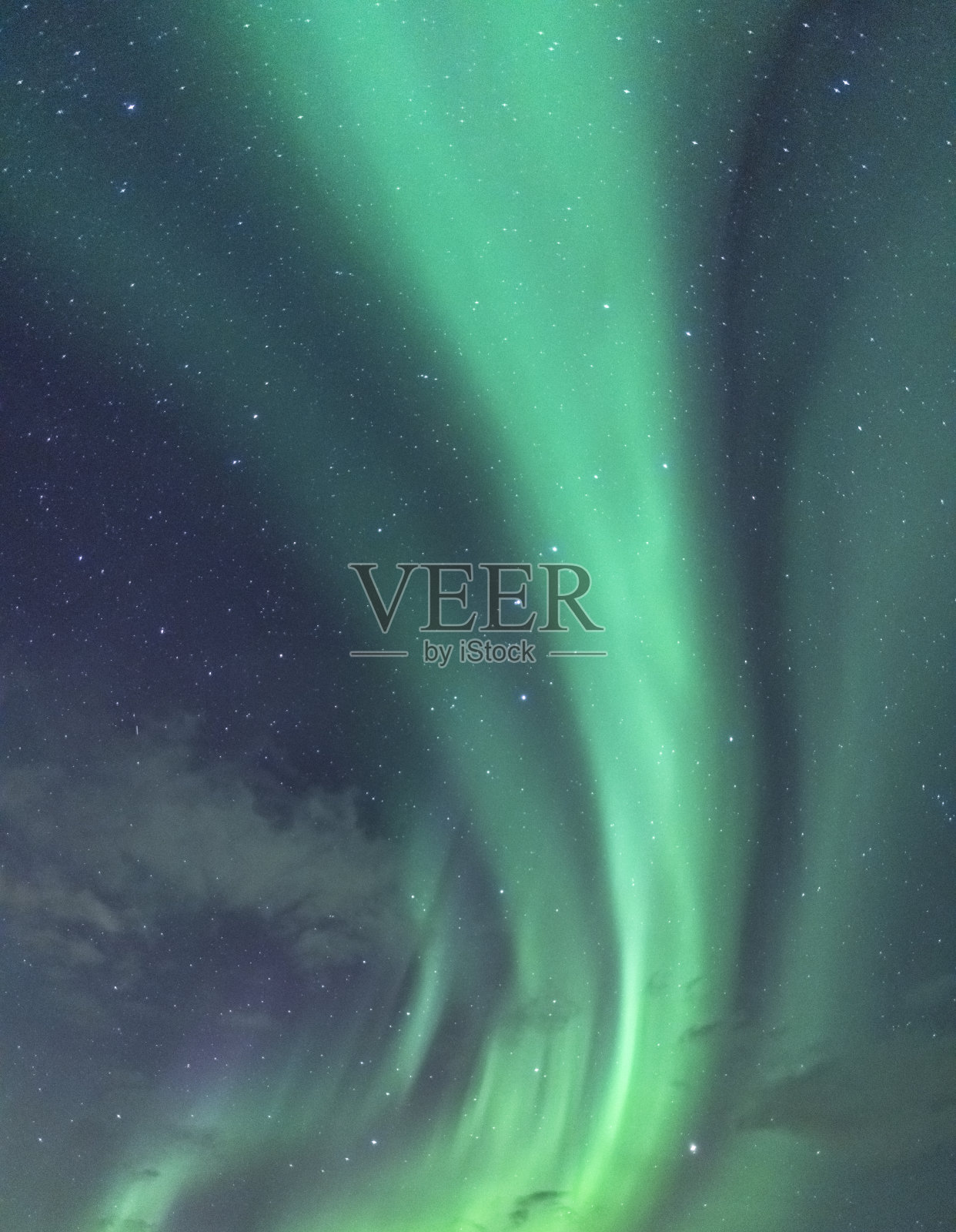 只有天空和极光的北极光背景图像照片摄影图片