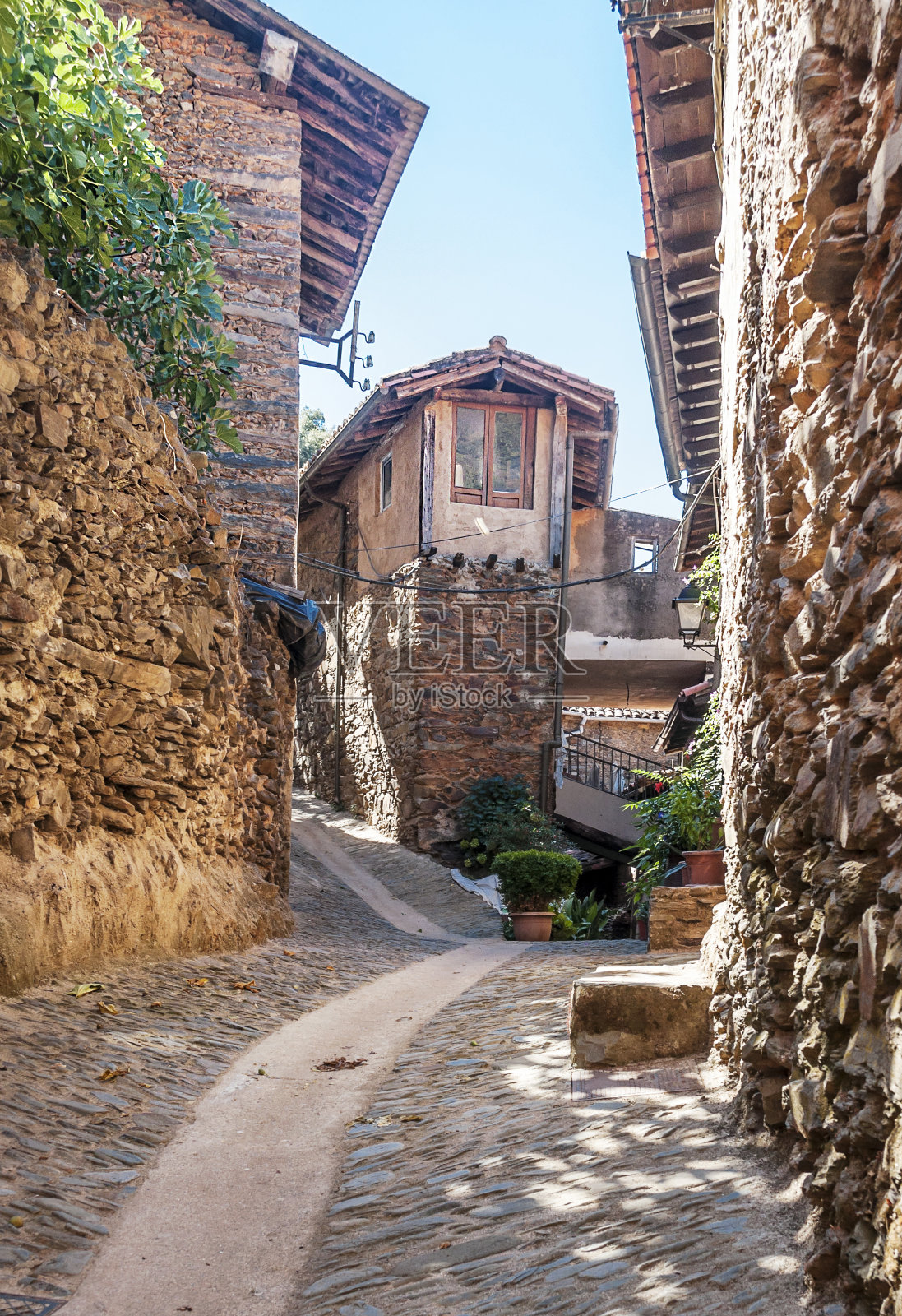 Robledillo de Gata村照片摄影图片