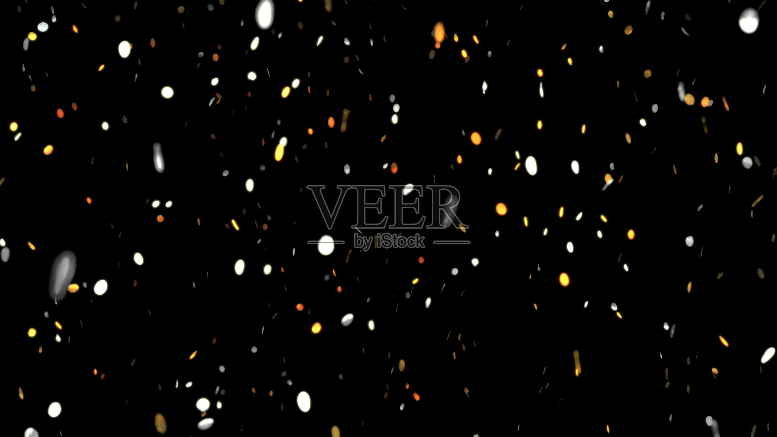 金箔和银箔纸屑覆盖3d渲染，插图照片摄影图片