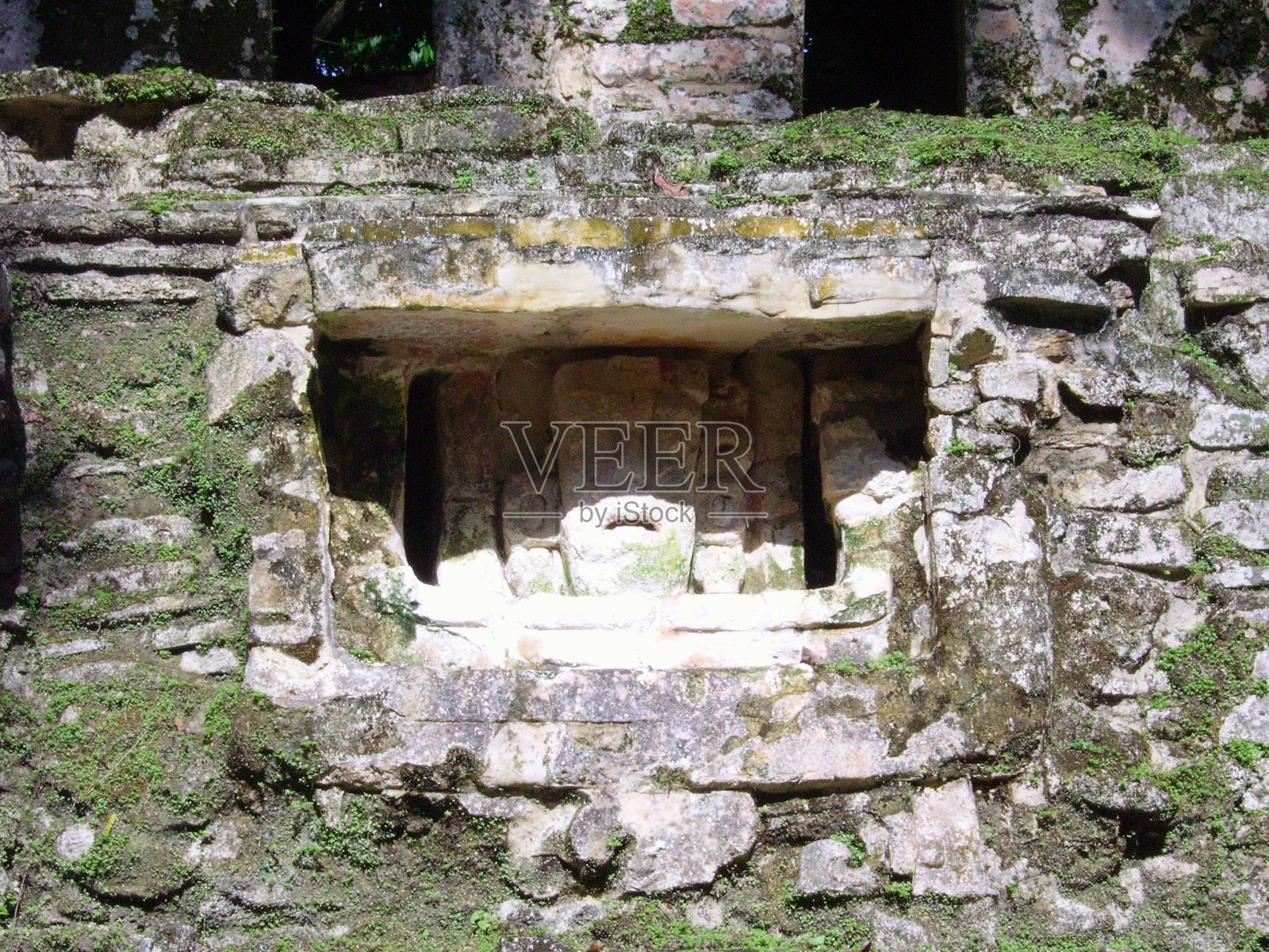 墨西哥恰帕斯亚克斯奇兰的玛雅雕塑照片摄影图片