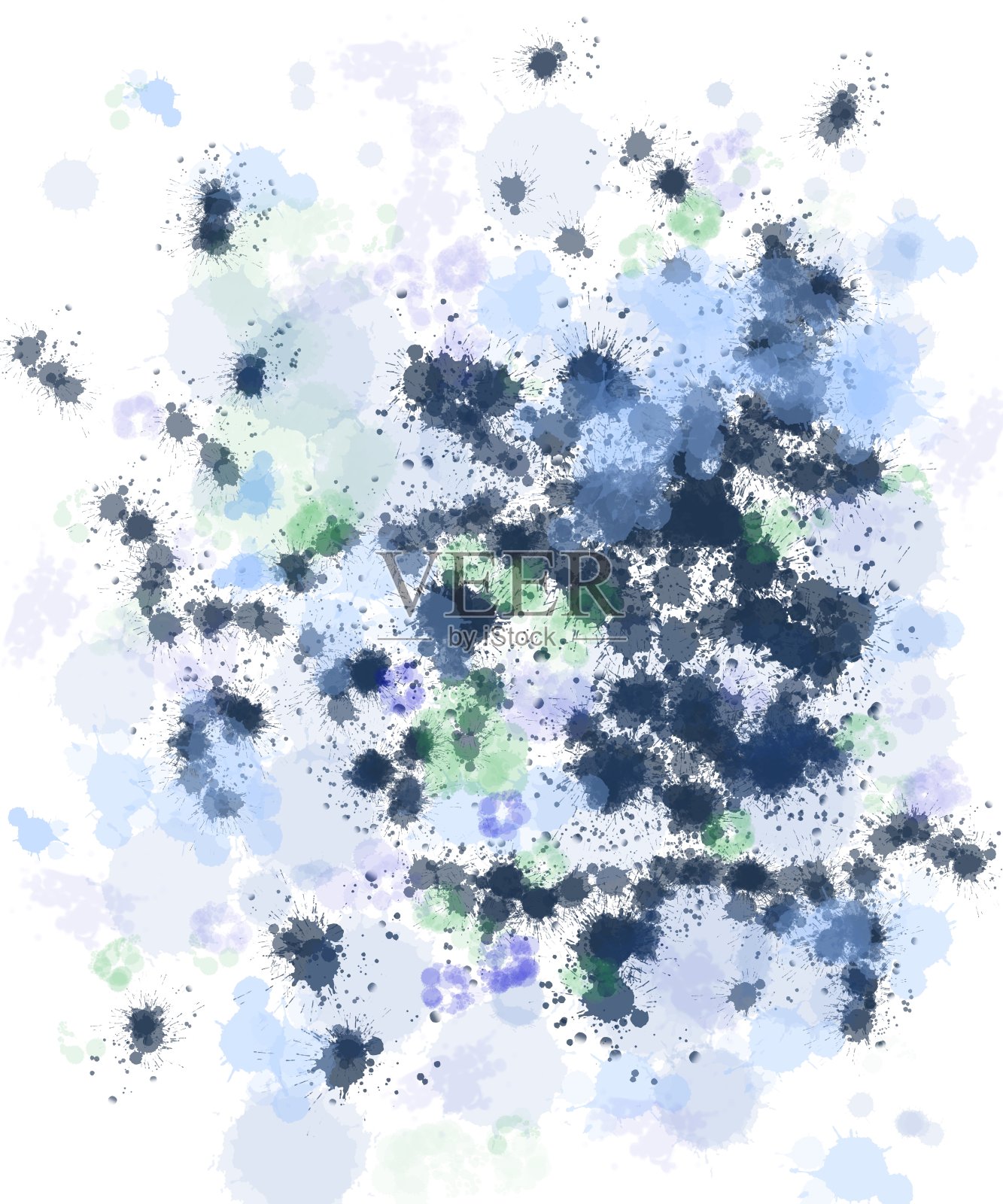 手绘水彩在白色的背景插画图片素材