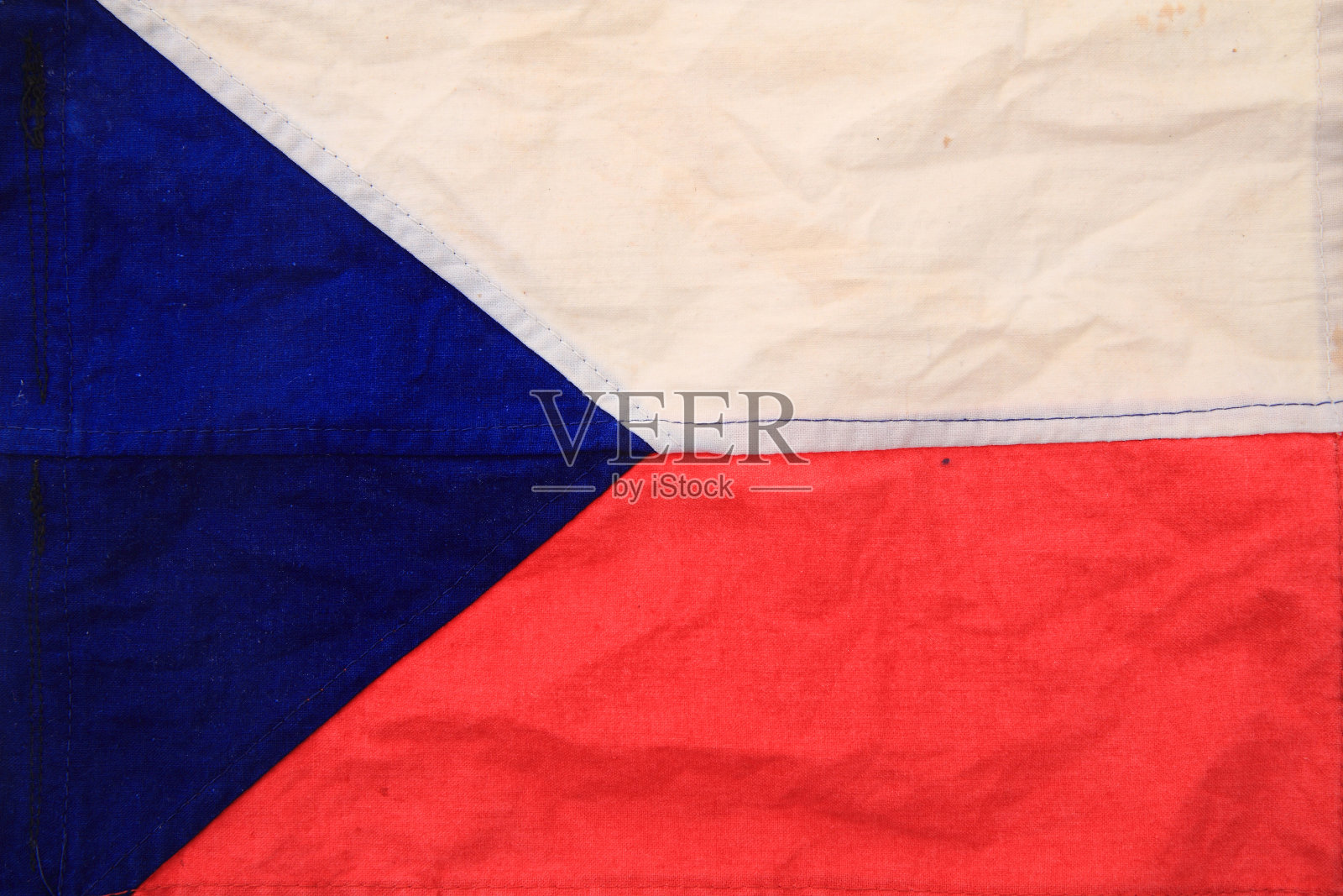 老捷克国旗照片摄影图片