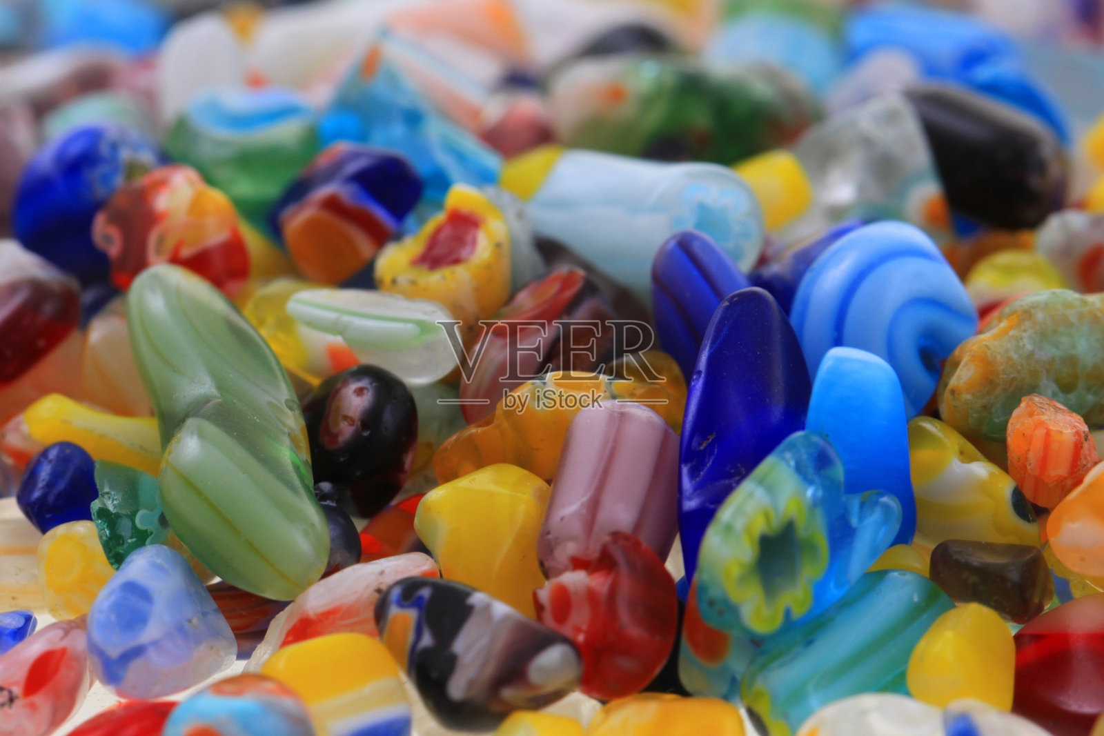 彩色玻璃珠纹理照片摄影图片