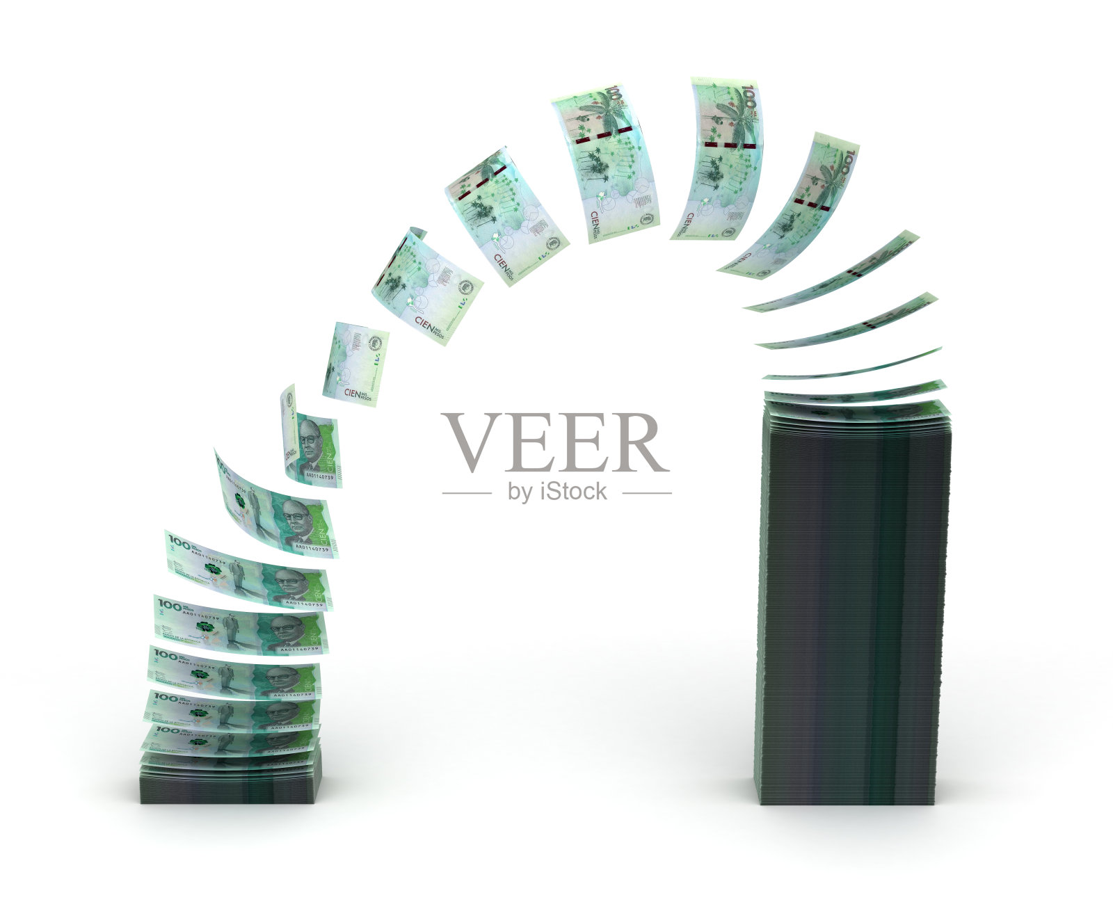 哥伦比亚比索转移照片摄影图片