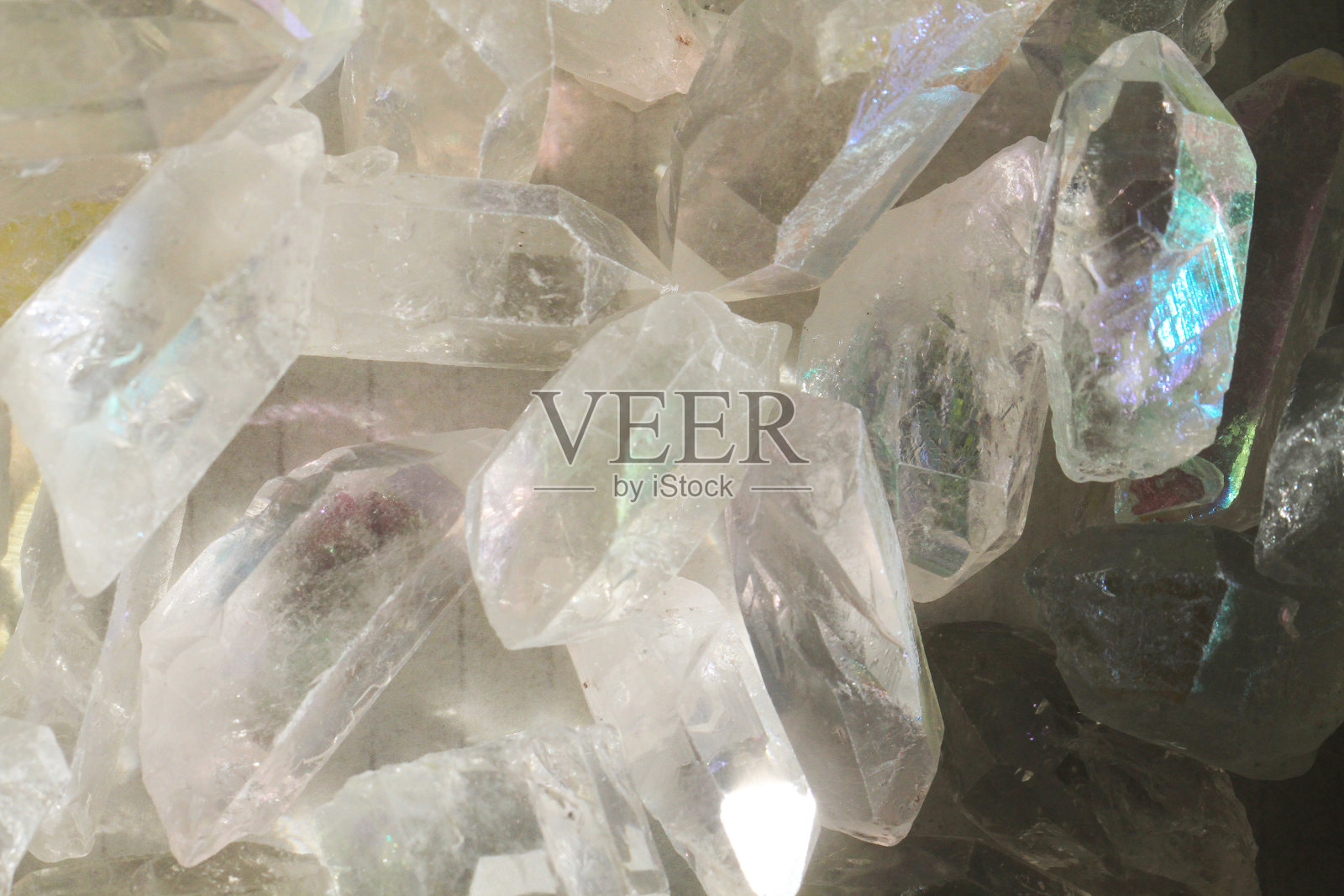 白色晶体矿物结构照片摄影图片