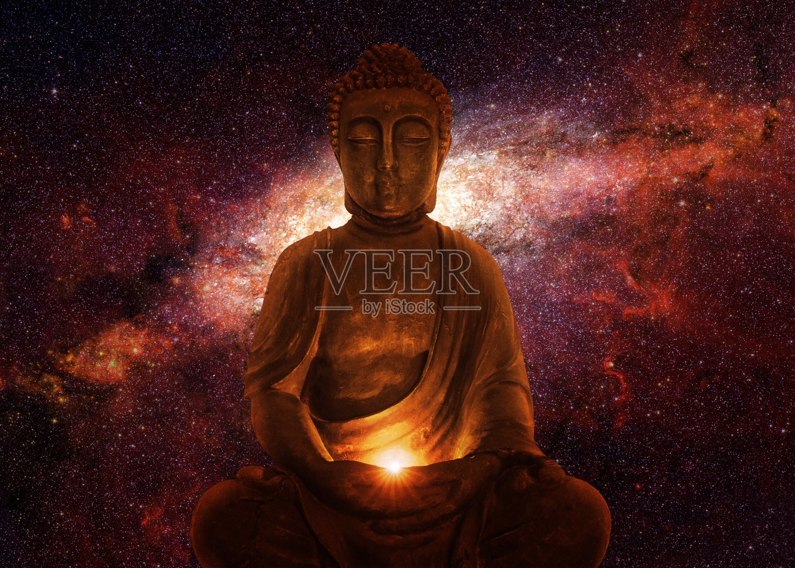 宇宙佛照片摄影图片