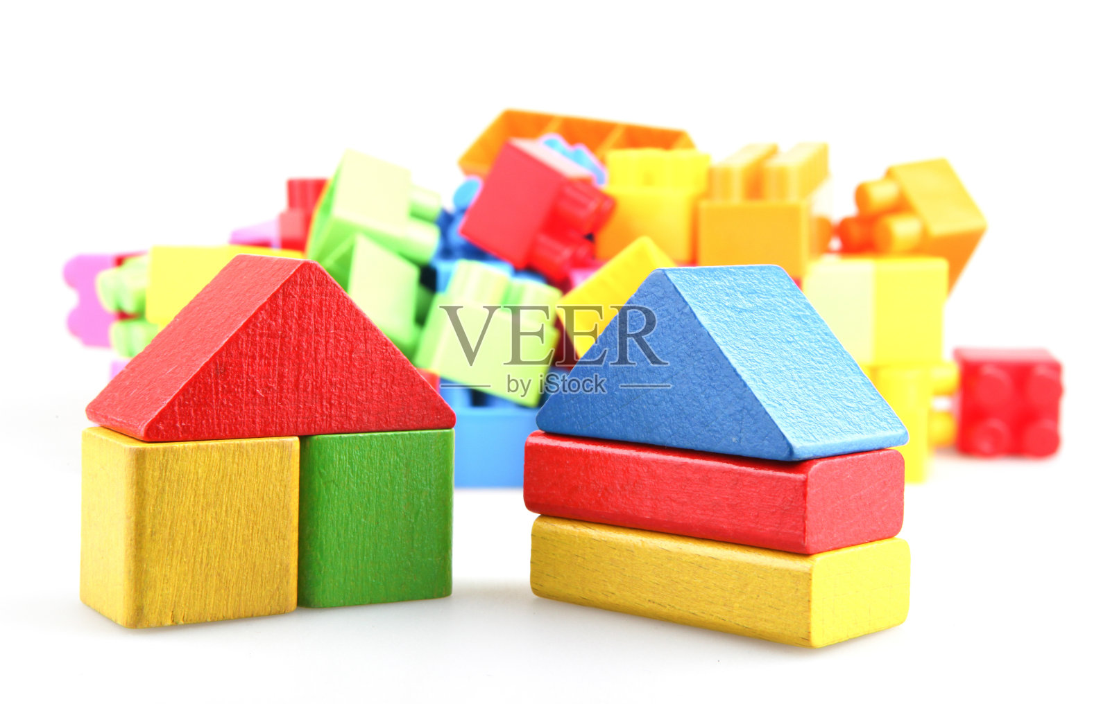 塑料积木照片摄影图片